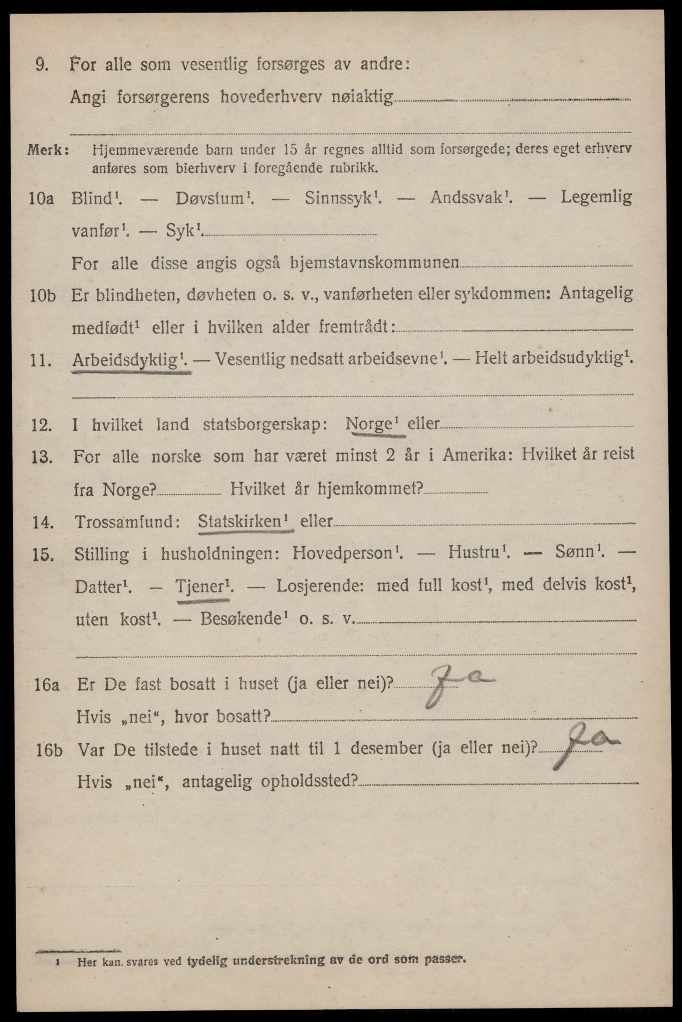 SAST, 1920 census for Håland, 1920, p. 8106