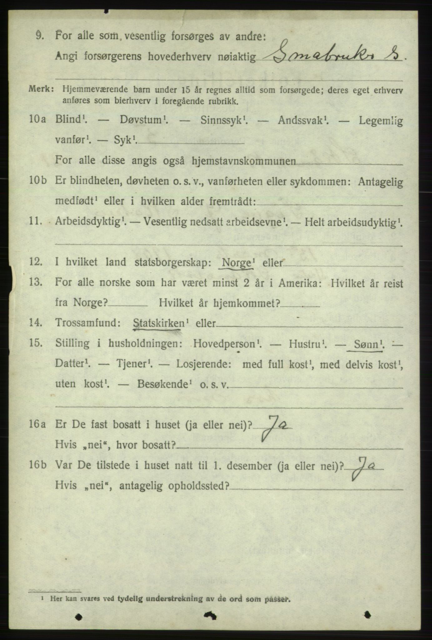 SAB, 1920 census for Skånevik, 1920, p. 8128