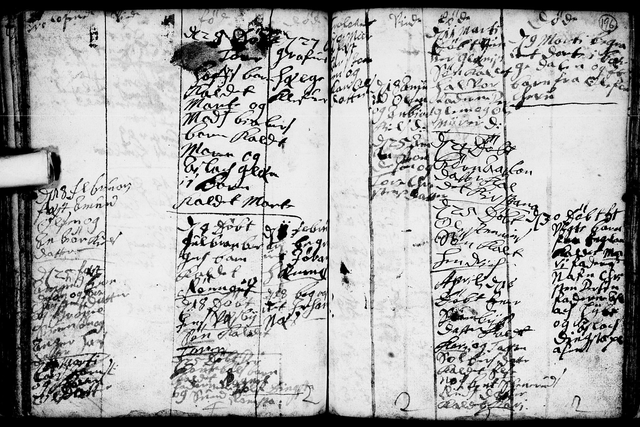 Spydeberg prestekontor Kirkebøker, AV/SAO-A-10924/F/Fa/L0001: Parish register (official) no. I 1, 1696-1738, p. 196