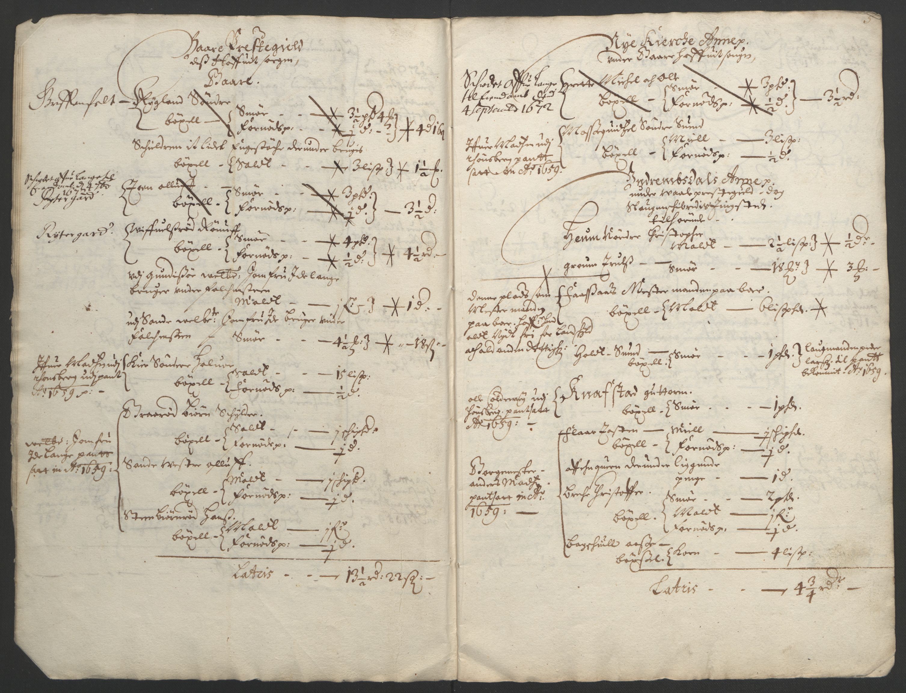 Rentekammeret inntil 1814, Reviderte regnskaper, Fogderegnskap, AV/RA-EA-4092/R32/L1838: Fogderegnskap Jarlsberg grevskap, 1661-1663, p. 156