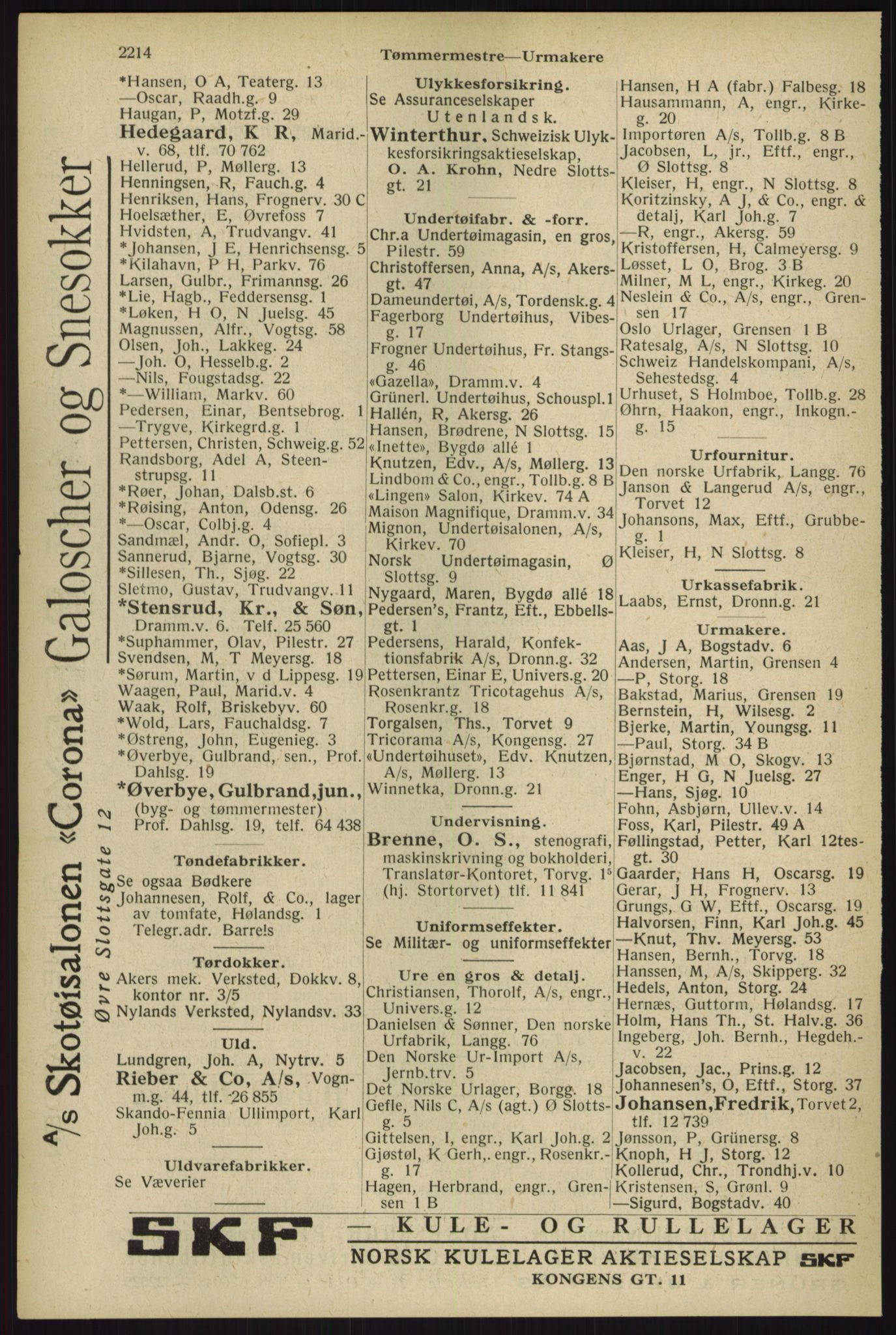 Kristiania/Oslo adressebok, PUBL/-, 1929, p. 2214