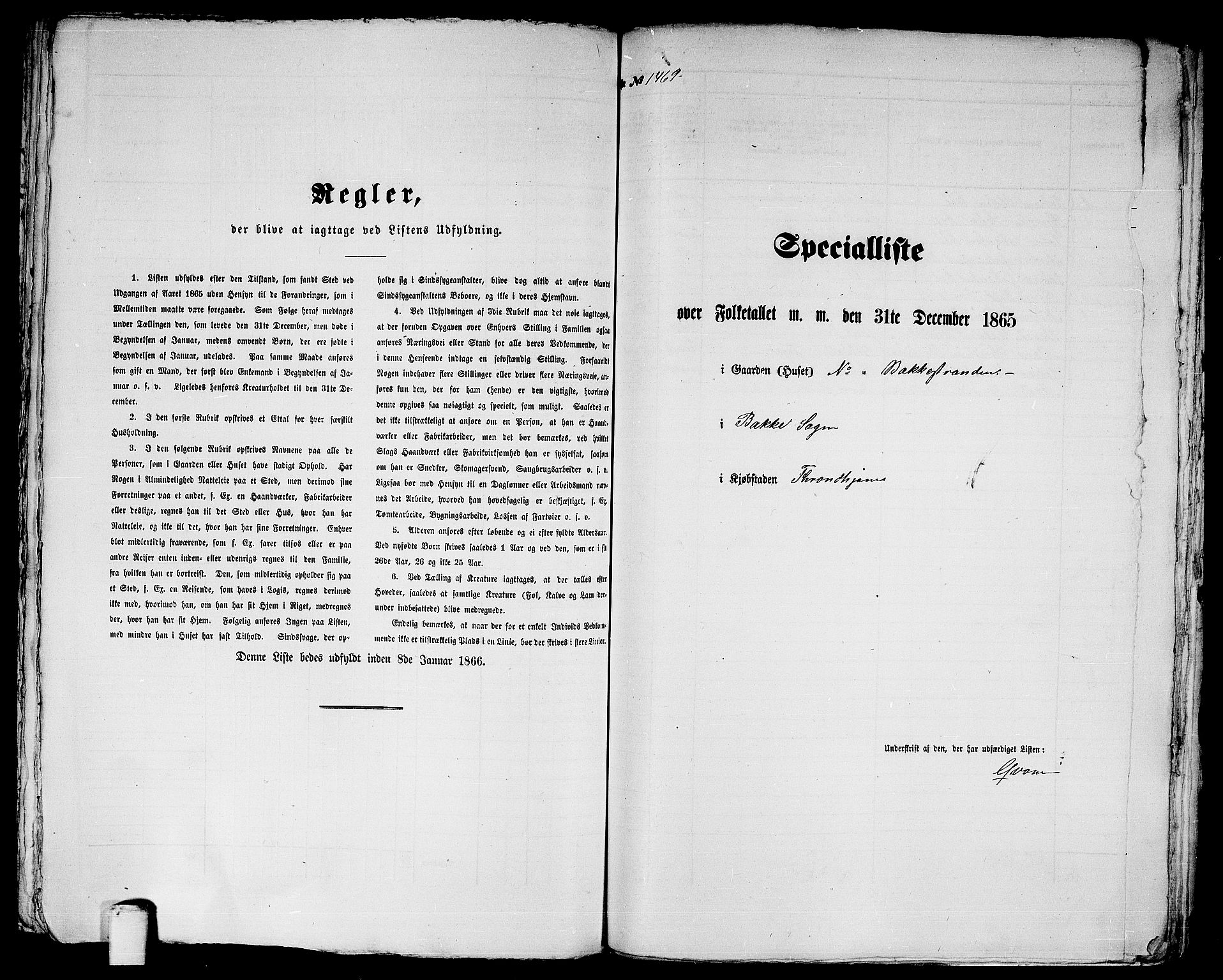 RA, 1865 census for Trondheim, 1865, p. 3038