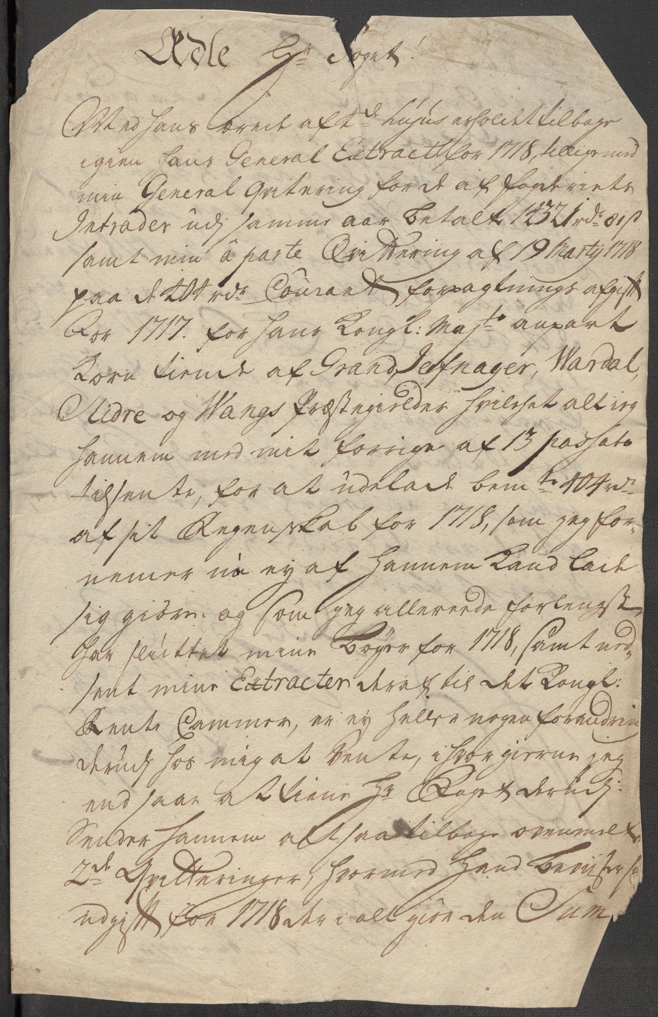 Rentekammeret inntil 1814, Reviderte regnskaper, Fogderegnskap, RA/EA-4092/R18/L1320: Fogderegnskap Hadeland, Toten og Valdres, 1718, p. 249