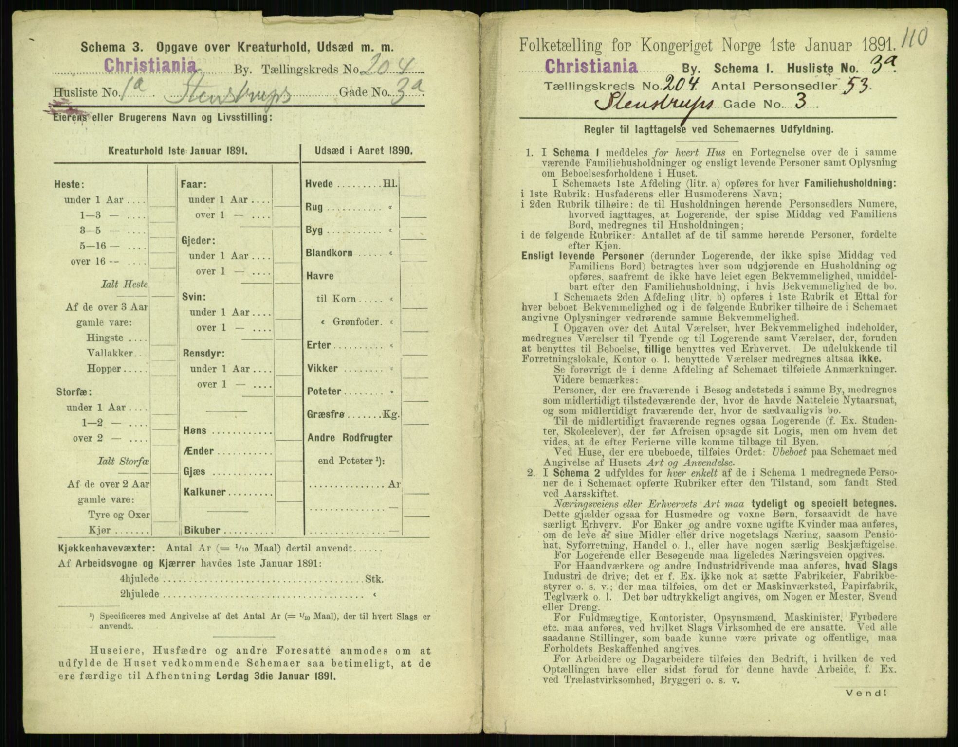 RA, 1891 census for 0301 Kristiania, 1891, p. 122893