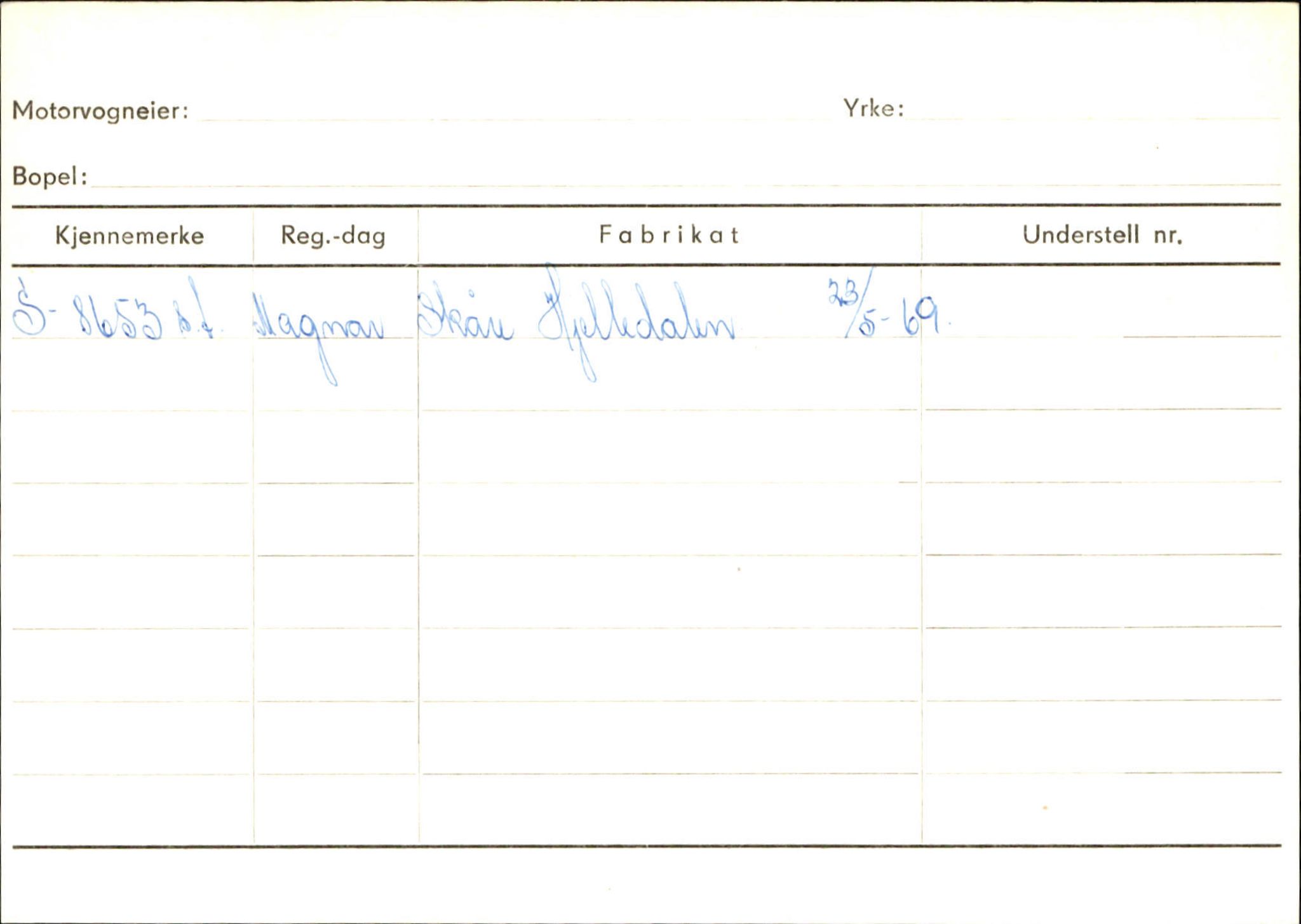 Statens vegvesen, Sogn og Fjordane vegkontor, AV/SAB-A-5301/4/F/L0131: Eigarregister Høyanger P-Å. Stryn S-Å, 1945-1975, p. 2001