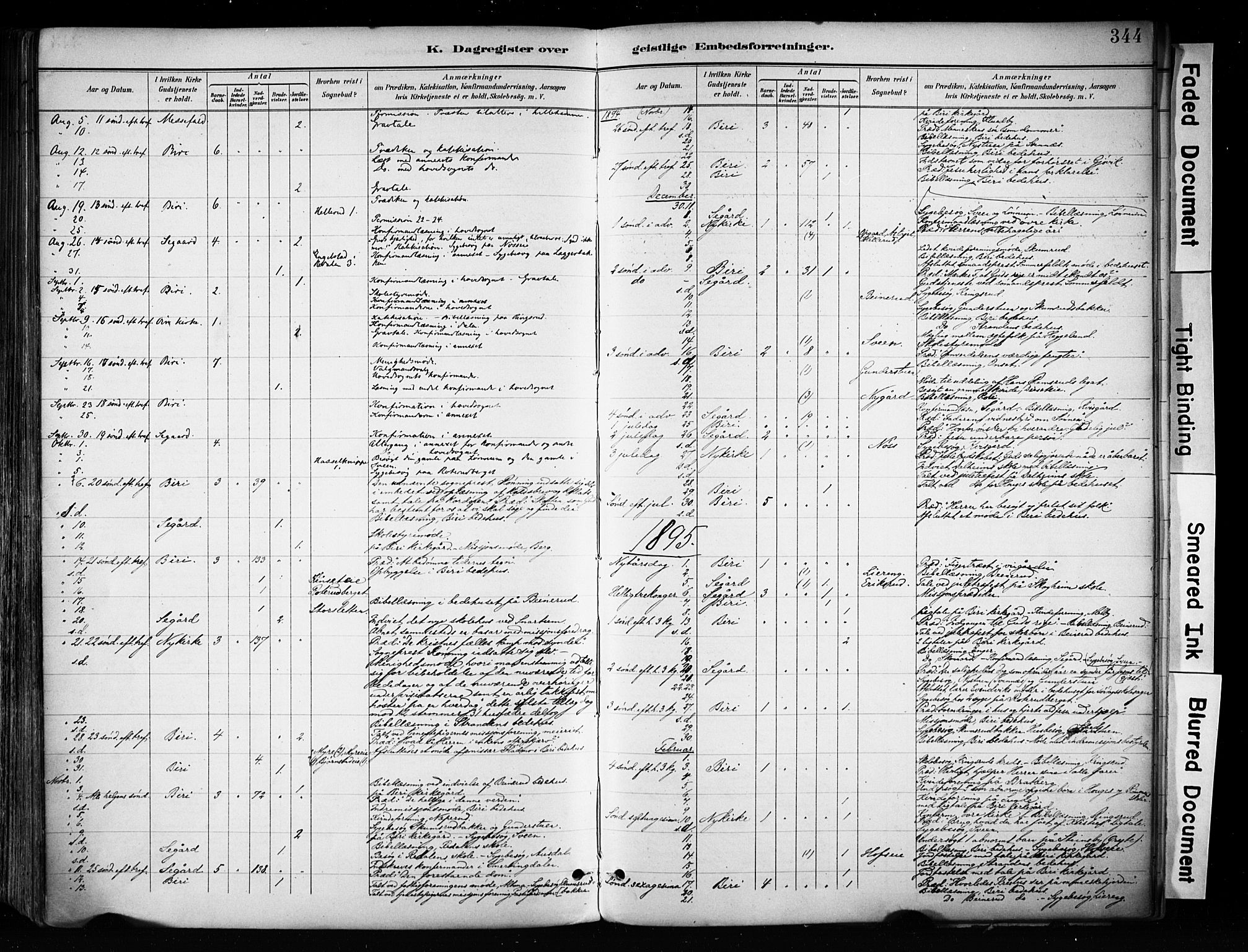 Biri prestekontor, AV/SAH-PREST-096/H/Ha/Haa/L0009: Parish register (official) no. 9, 1887-1900, p. 344