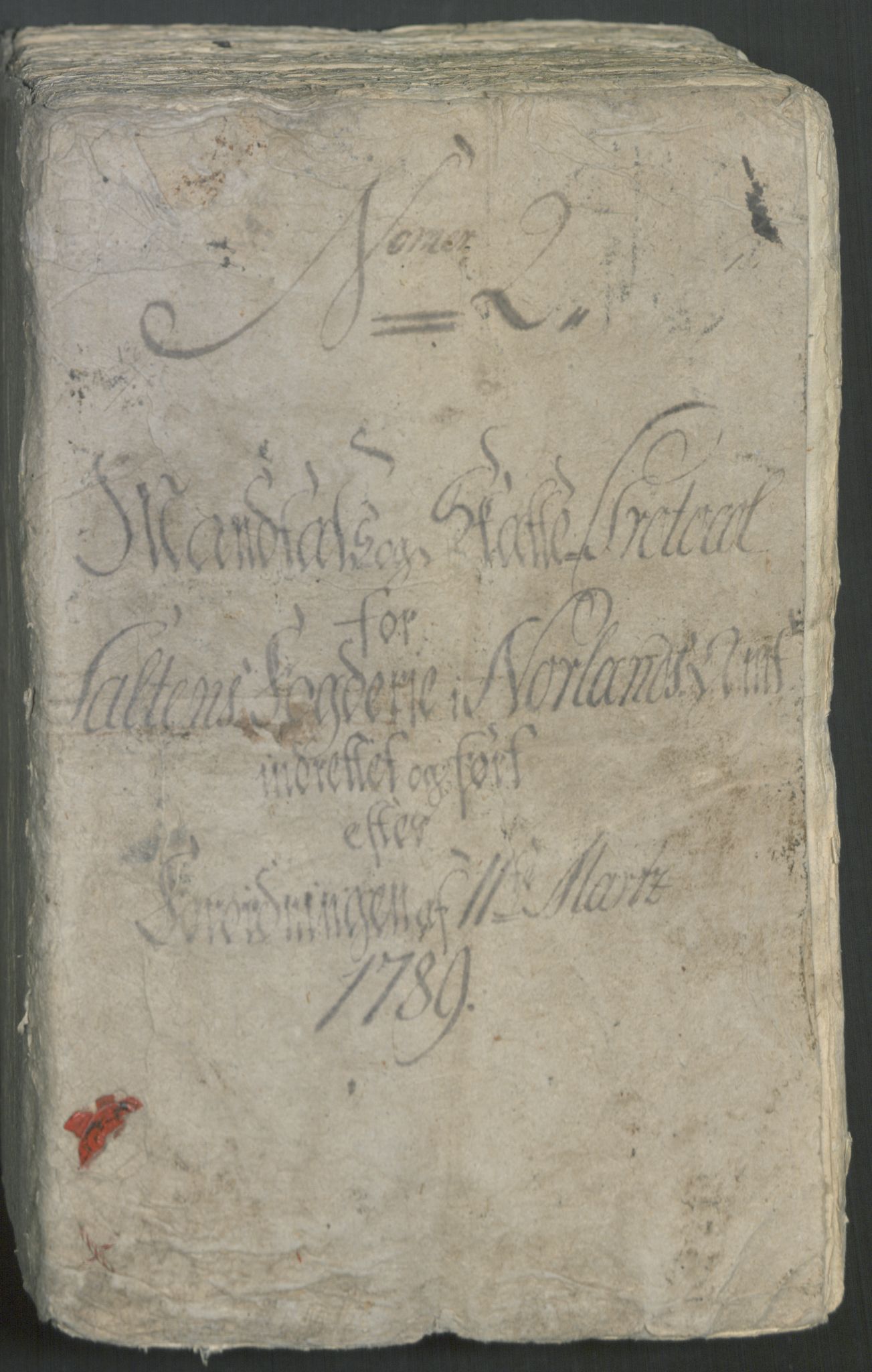 Rentekammeret inntil 1814, Reviderte regnskaper, Mindre regnskaper, AV/RA-EA-4068/Rf/Rfe/L0041: Salten fogderi, 1789, p. 2