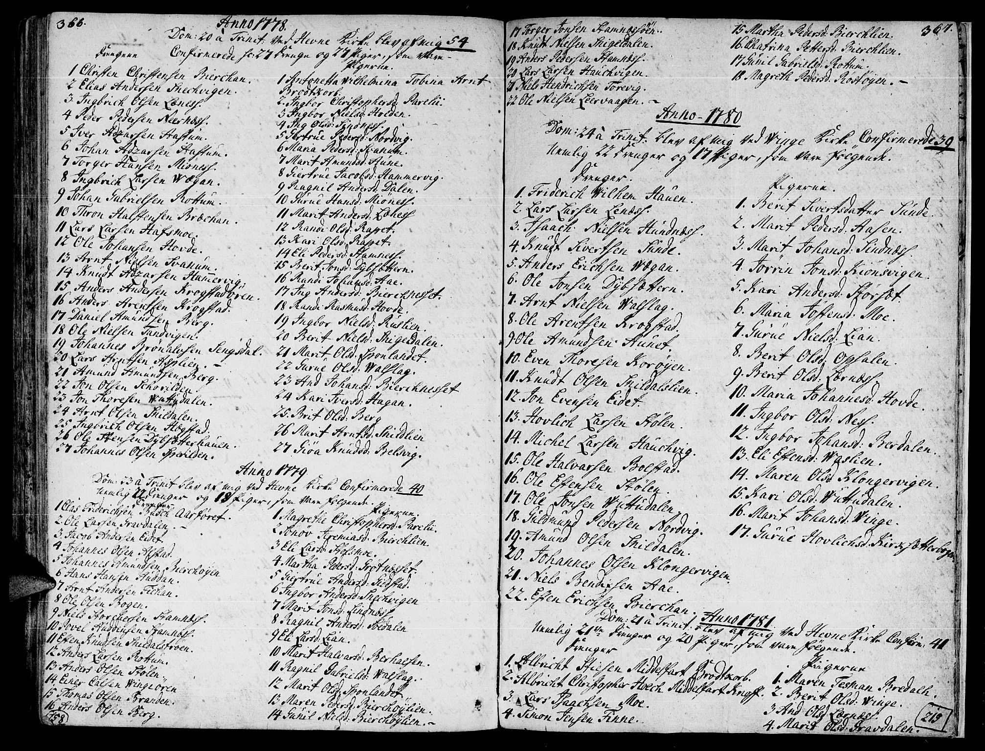Ministerialprotokoller, klokkerbøker og fødselsregistre - Sør-Trøndelag, SAT/A-1456/630/L0489: Parish register (official) no. 630A02, 1757-1794, p. 366-367