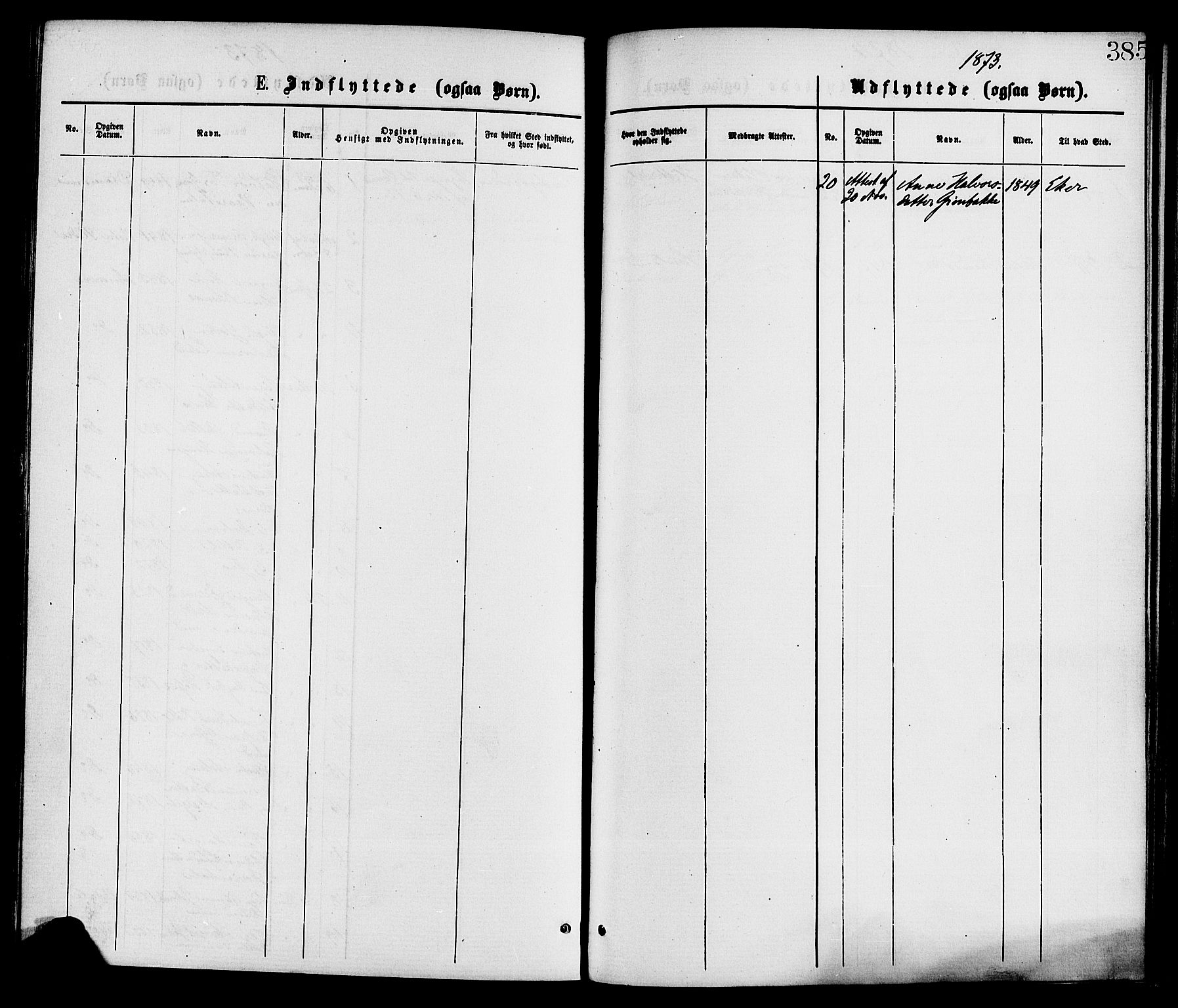 Gransherad kirkebøker, SAKO/A-267/F/Fa/L0004: Parish register (official) no. I 4, 1871-1886, p. 385