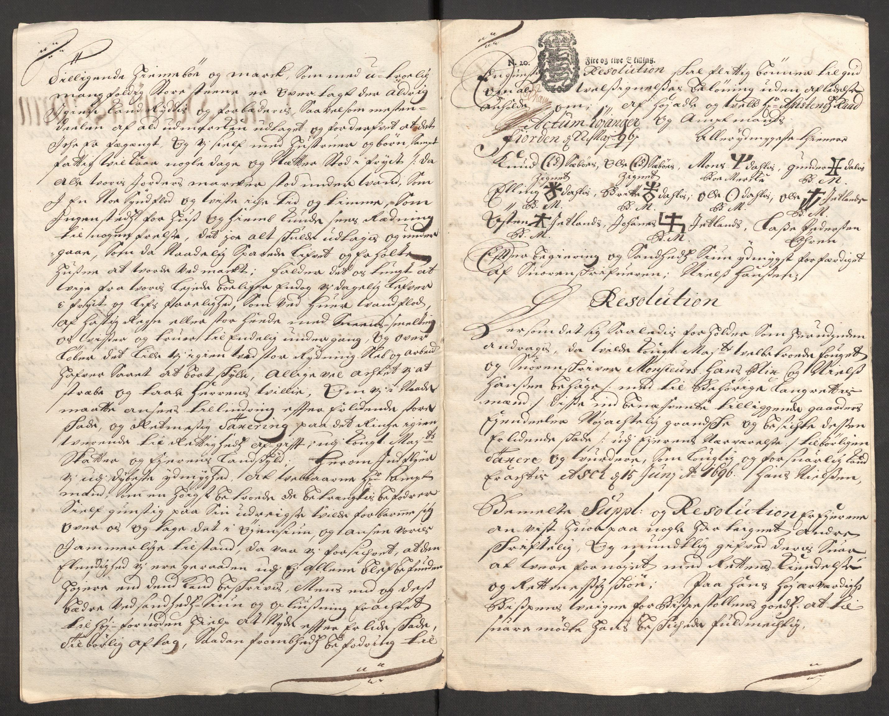 Rentekammeret inntil 1814, Reviderte regnskaper, Fogderegnskap, RA/EA-4092/R52/L3309: Fogderegnskap Sogn, 1696-1697, p. 196