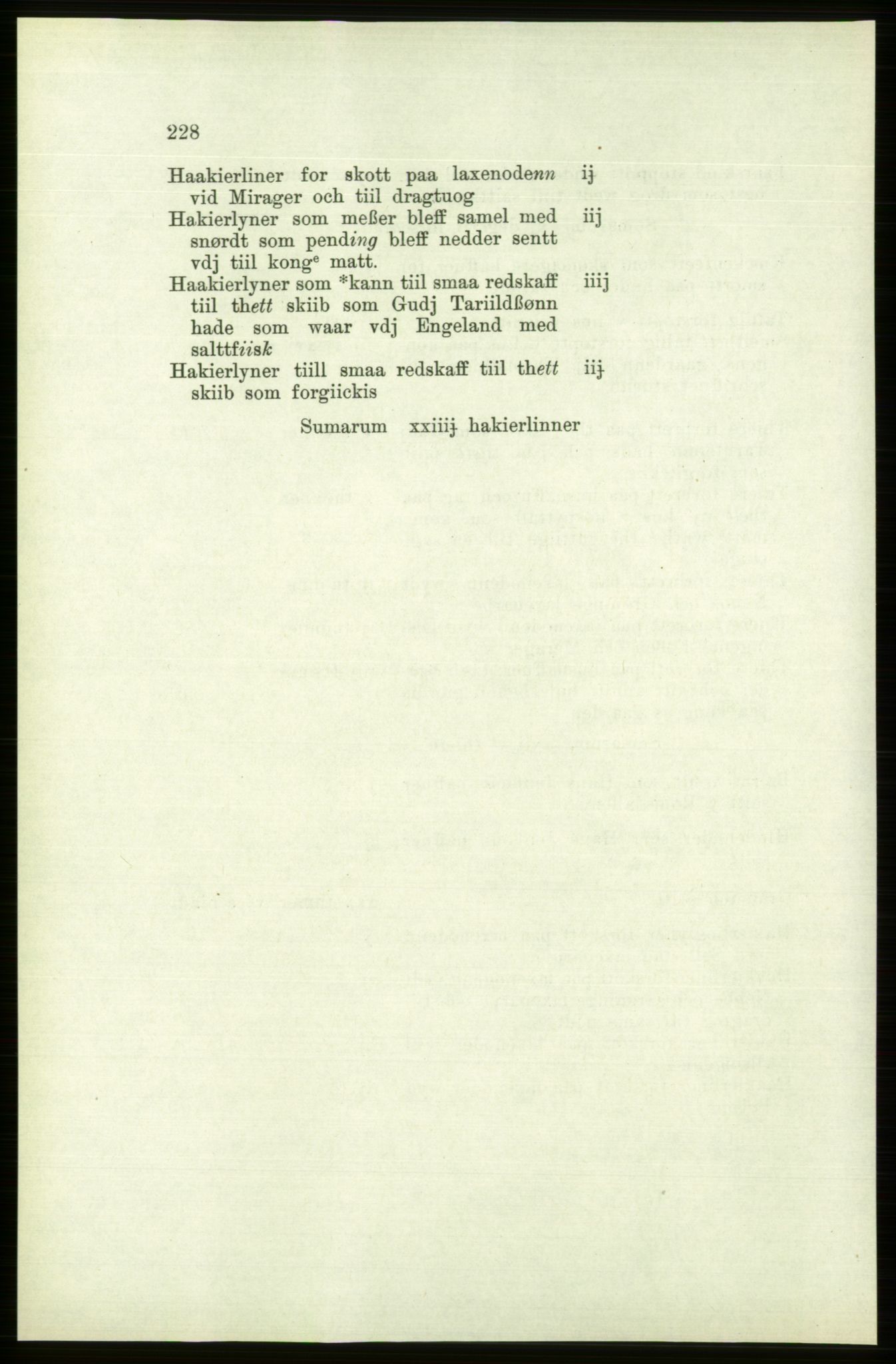 Publikasjoner utgitt av Arkivverket, PUBL/PUBL-001/C/0006: Bind 6: Rekneskapsbøker for Trondheims len 1548-1549 og 1557-1559, 1548-1559, p. 228