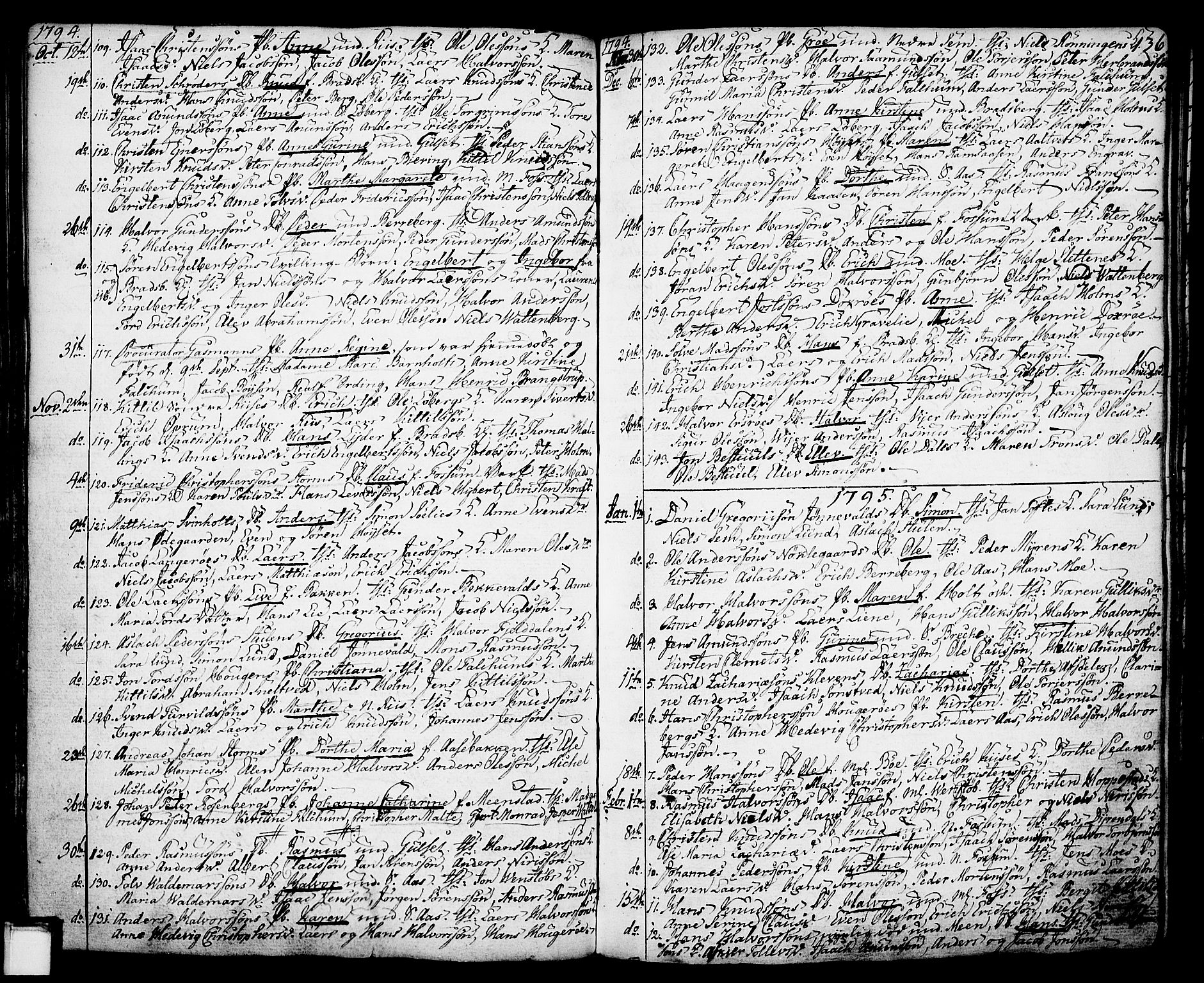 Gjerpen kirkebøker, SAKO/A-265/F/Fa/L0002: Parish register (official) no. I 2, 1747-1795, p. 136