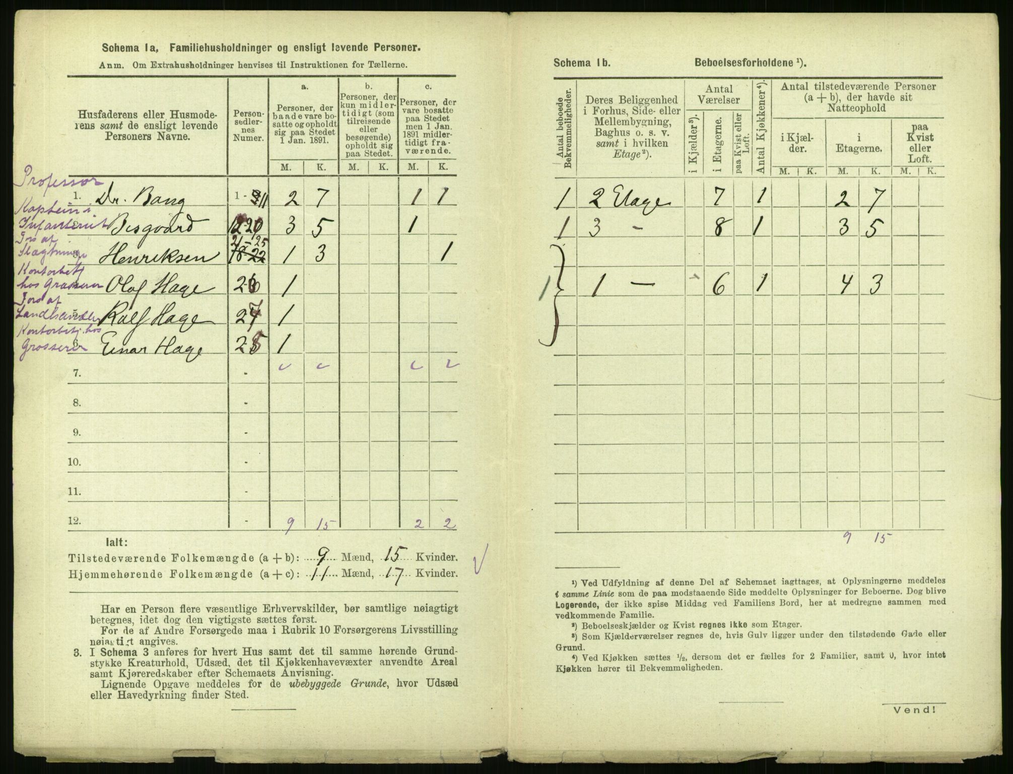 RA, 1891 census for 0301 Kristiania, 1891, p. 40542