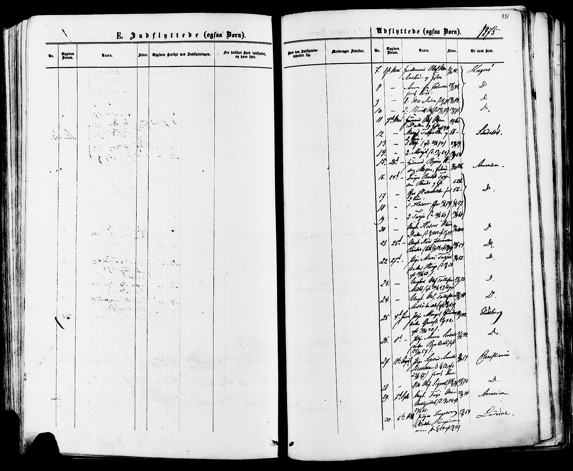 Mo kirkebøker, SAKO/A-286/F/Fa/L0006: Parish register (official) no. I 6, 1865-1885, p. 331