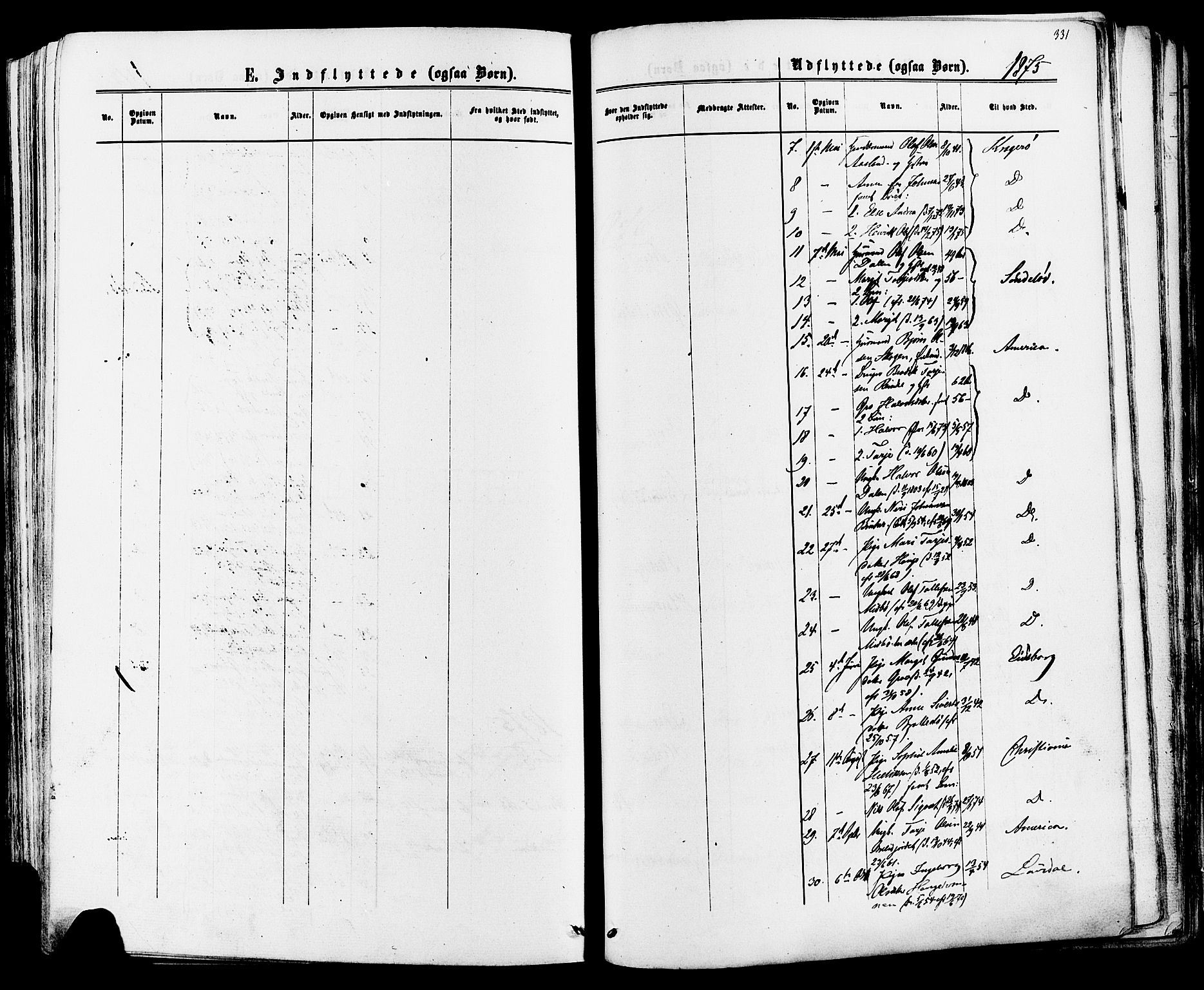 Mo kirkebøker, AV/SAKO-A-286/F/Fa/L0006: Parish register (official) no. I 6, 1865-1885, p. 331