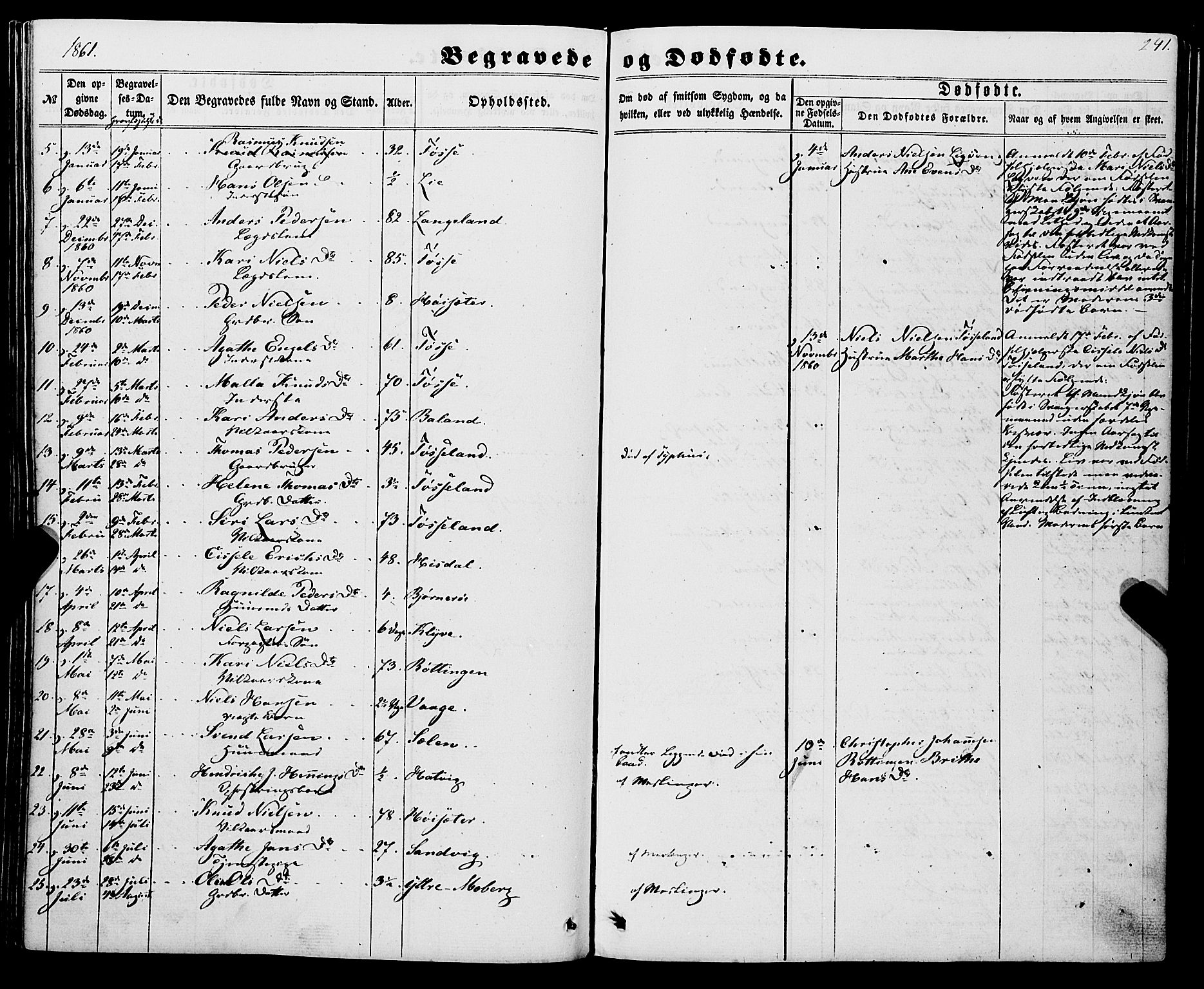 Os sokneprestembete, AV/SAB-A-99929: Parish register (official) no. A 17, 1860-1873, p. 241