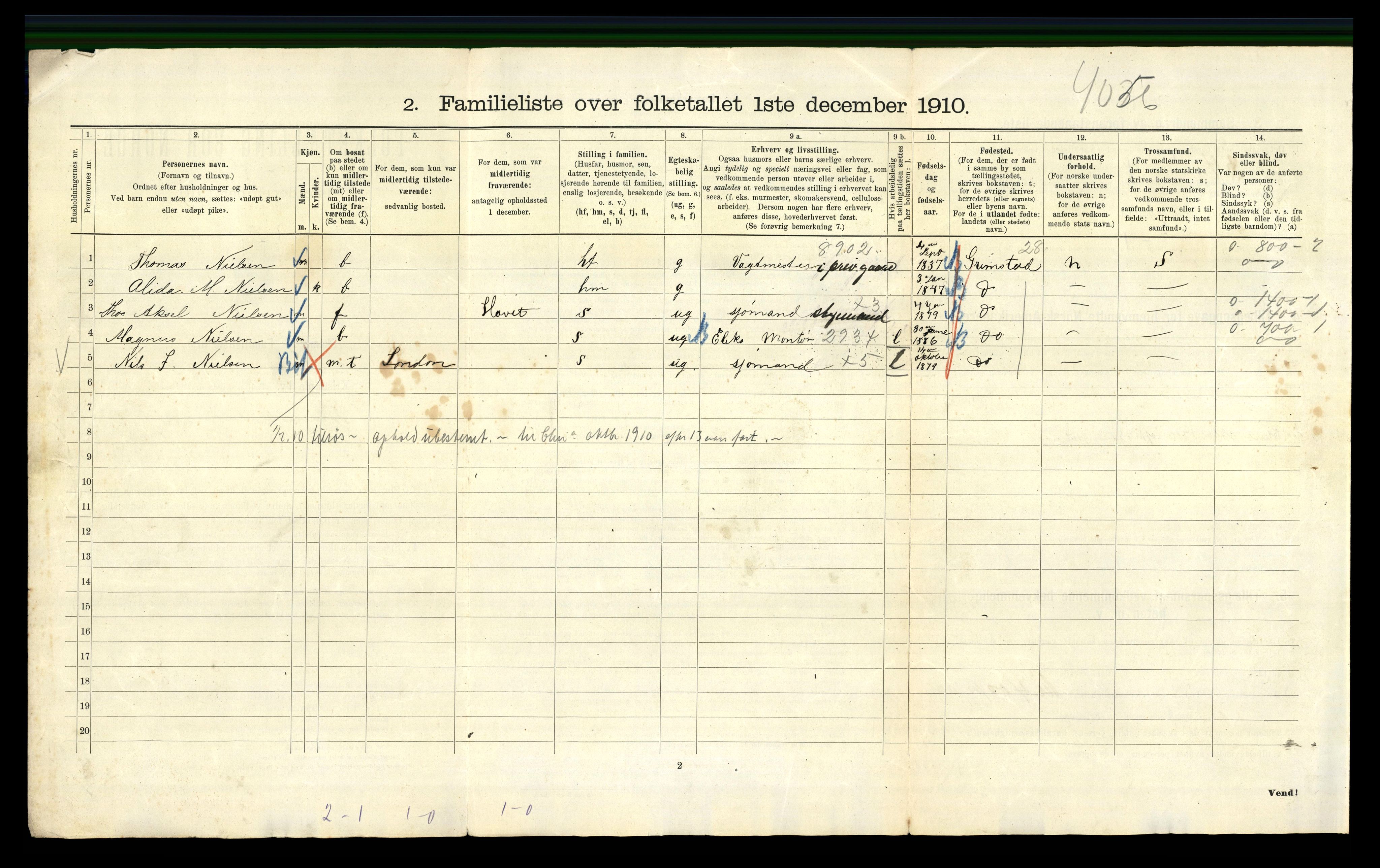 RA, 1910 census for Kristiania, 1910, p. 109262