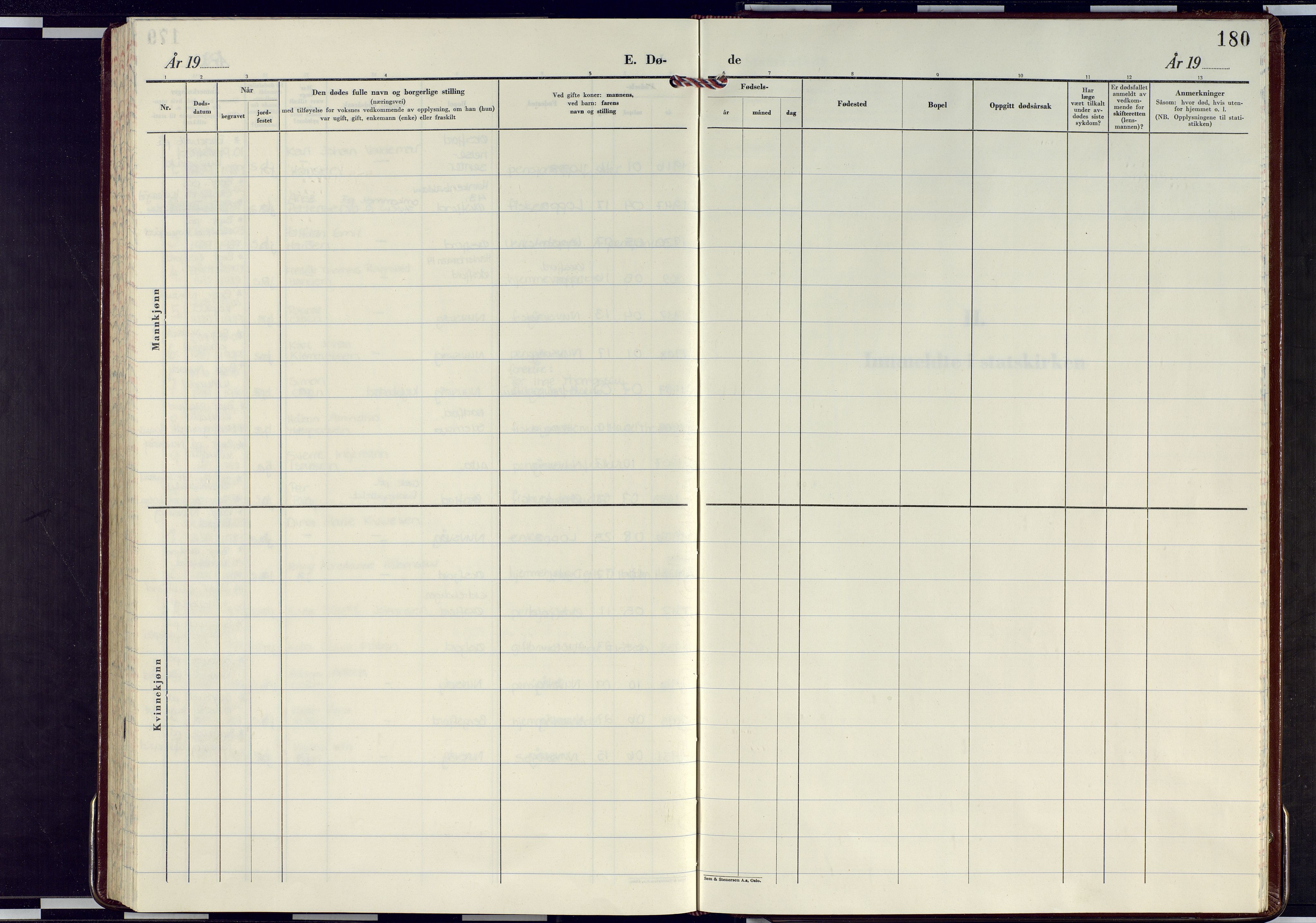 Loppa sokneprestkontor, AV/SATØ-S-1339/H/Ha/L0020kirke: Parish register (official) no. 20, 1969-1989, p. 180