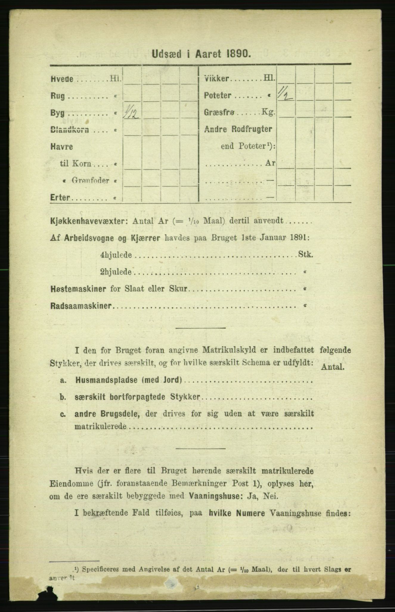 RA, 1891 census for 1734 Stod, 1891, p. 3044