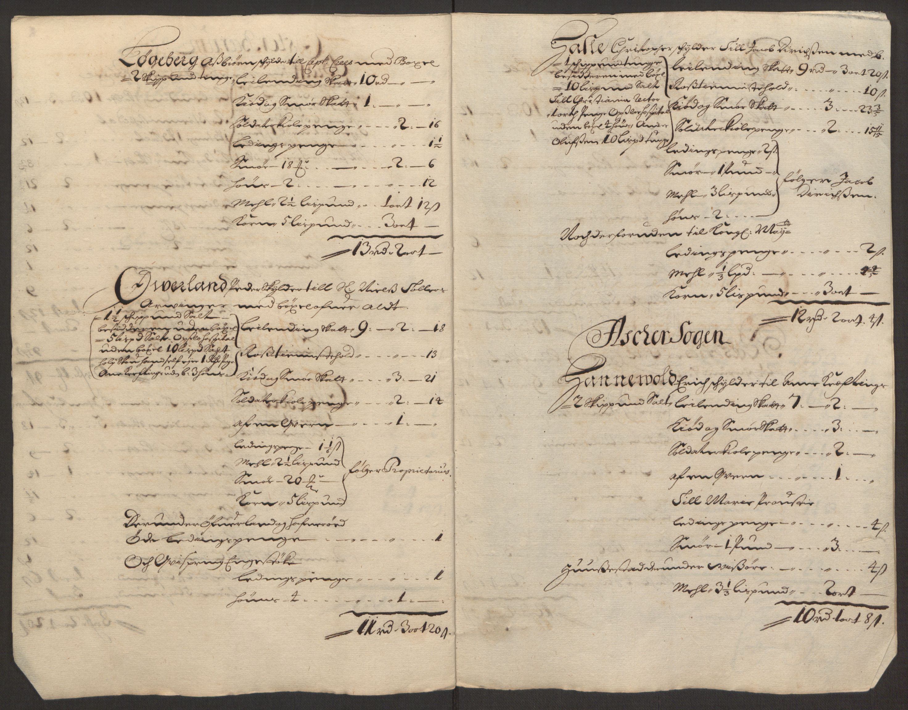 Rentekammeret inntil 1814, Reviderte regnskaper, Fogderegnskap, AV/RA-EA-4092/R10/L0438: Fogderegnskap Aker og Follo, 1694, p. 227