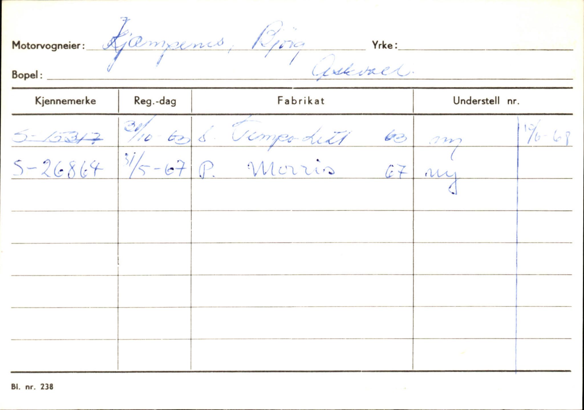 Statens vegvesen, Sogn og Fjordane vegkontor, AV/SAB-A-5301/4/F/L0132: Eigarregister Askvoll A-Å. Balestrand A-Å, 1945-1975, p. 680