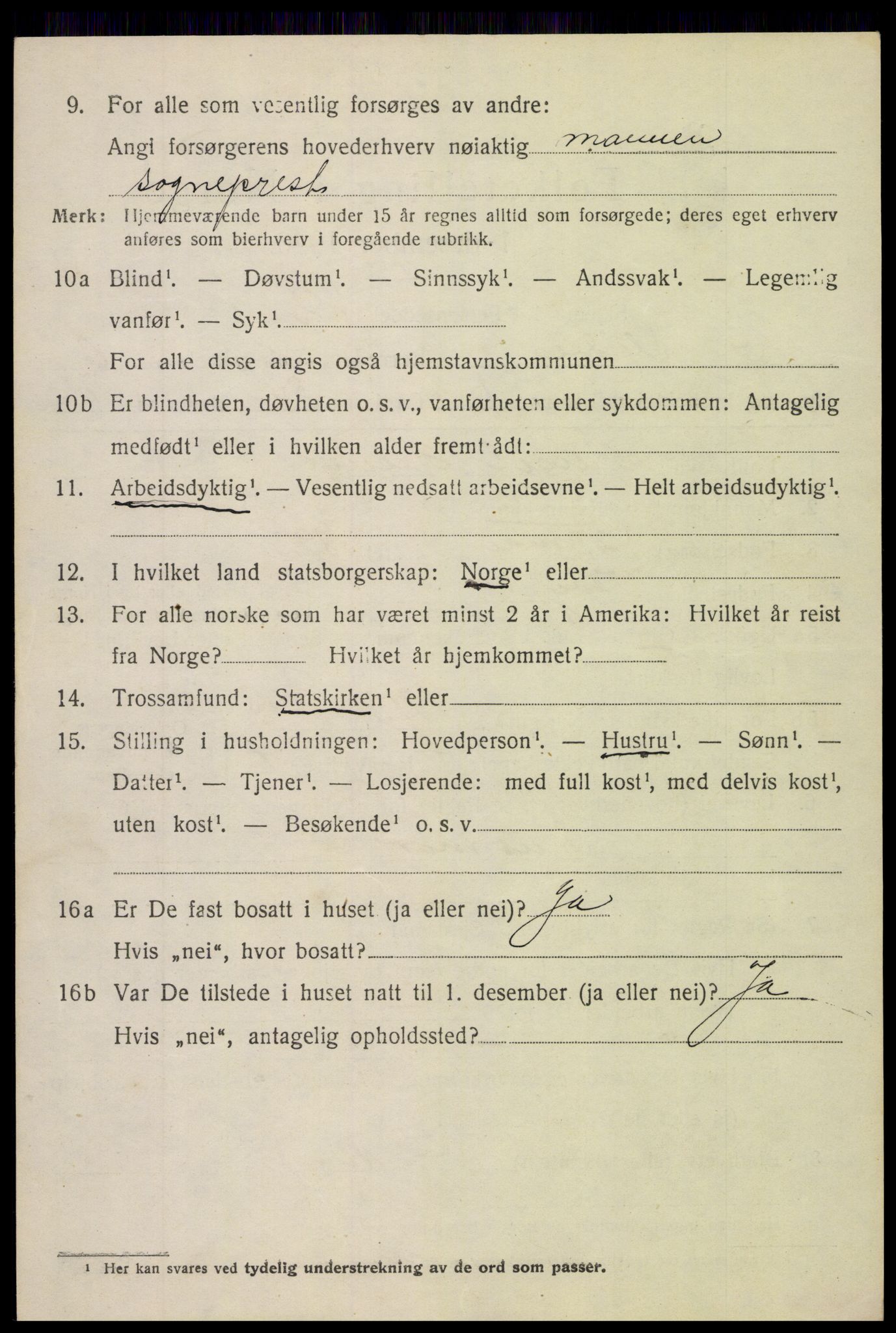 SAH, 1920 census for Øystre Slidre, 1920, p. 3404