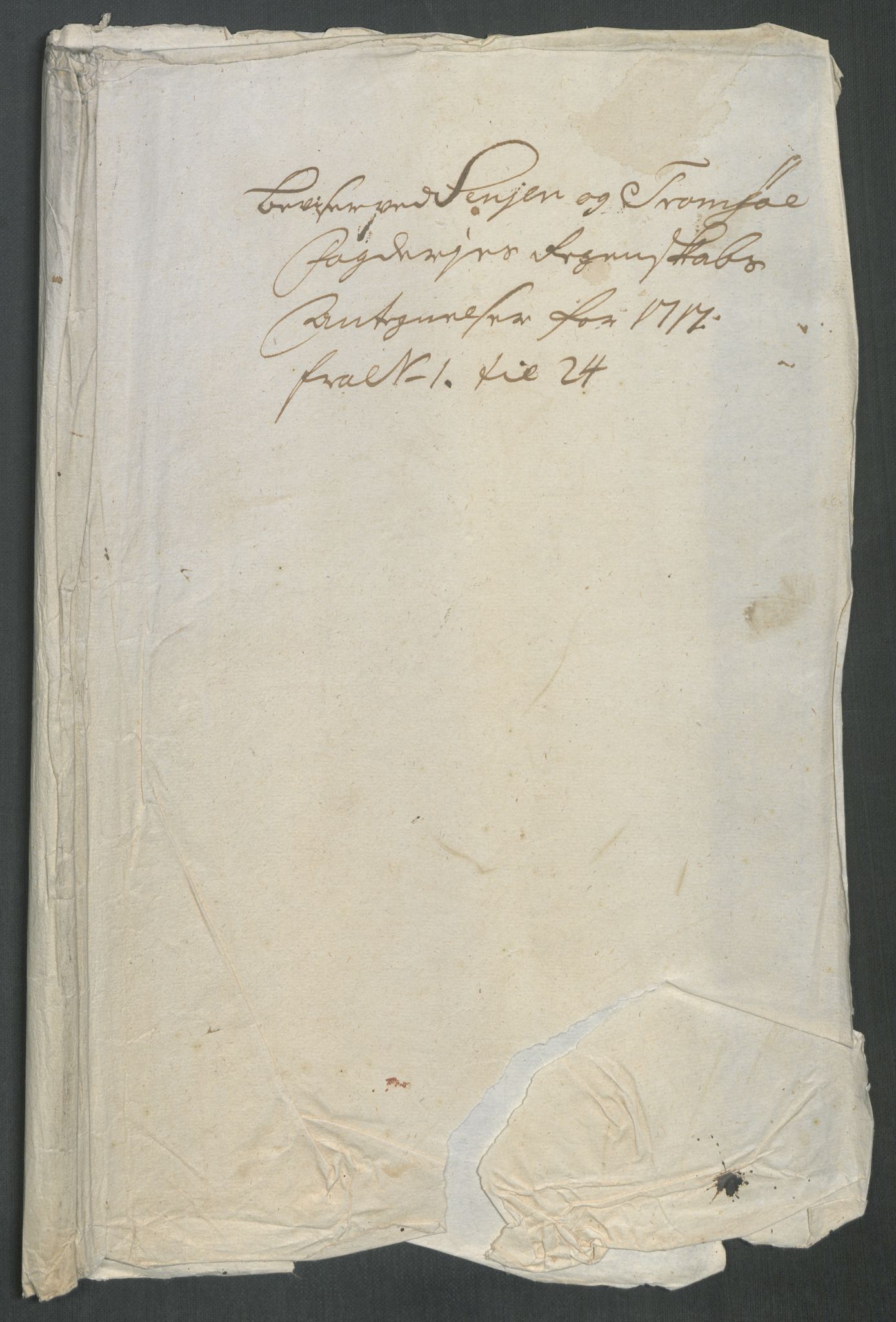 Rentekammeret inntil 1814, Reviderte regnskaper, Fogderegnskap, AV/RA-EA-4092/R68/L4763: Fogderegnskap Senja og Troms, 1717, p. 413