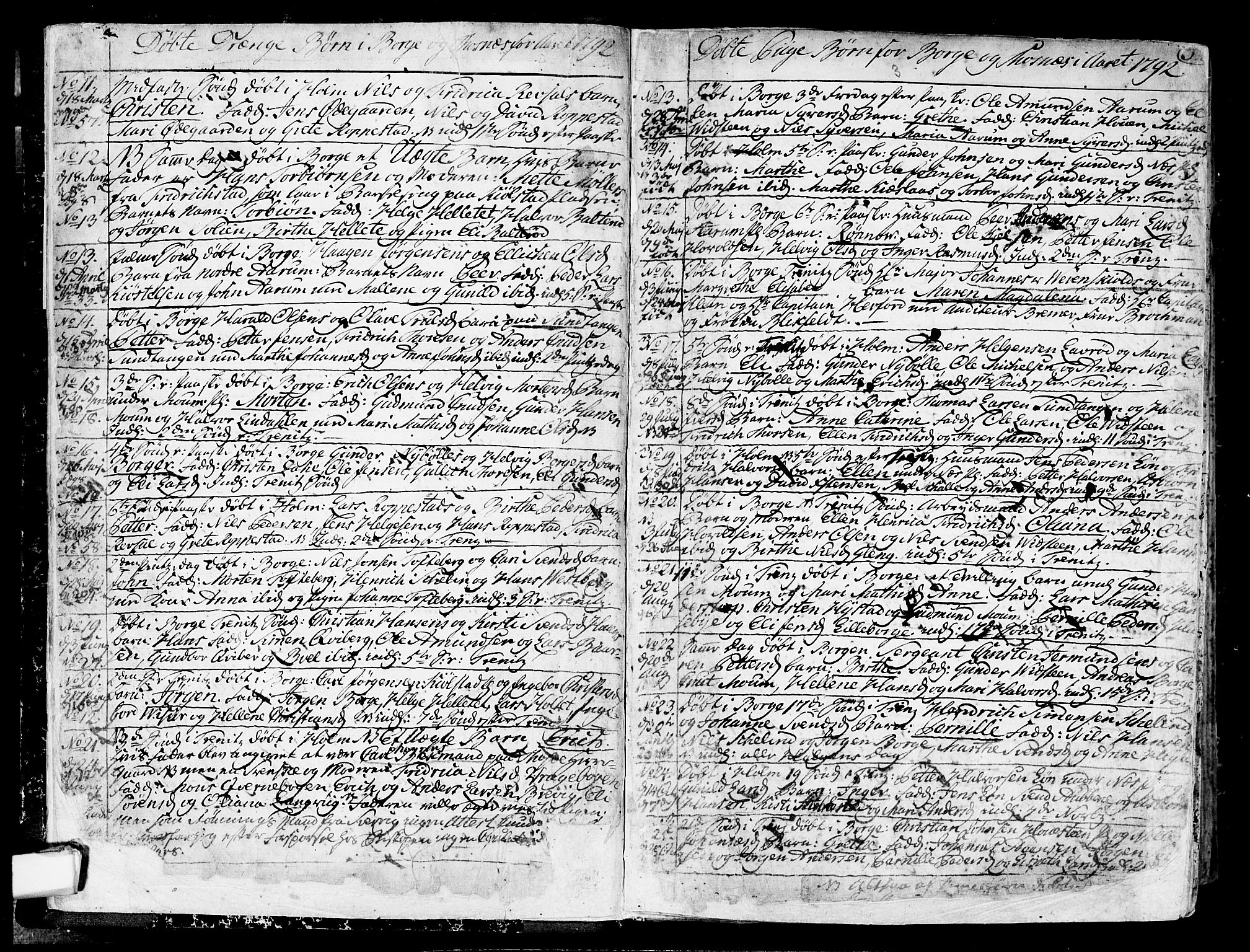 Borge prestekontor Kirkebøker, AV/SAO-A-10903/F/Fa/L0002: Parish register (official) no. I 2, 1791-1817, p. 5