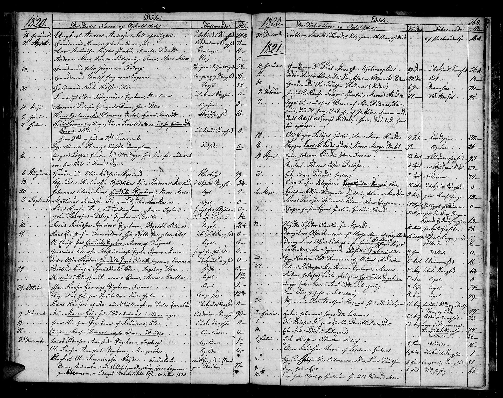 Ibestad sokneprestembete, SATØ/S-0077/H/Ha/Haa/L0004kirke: Parish register (official) no. 4, 1801-1824, p. 268