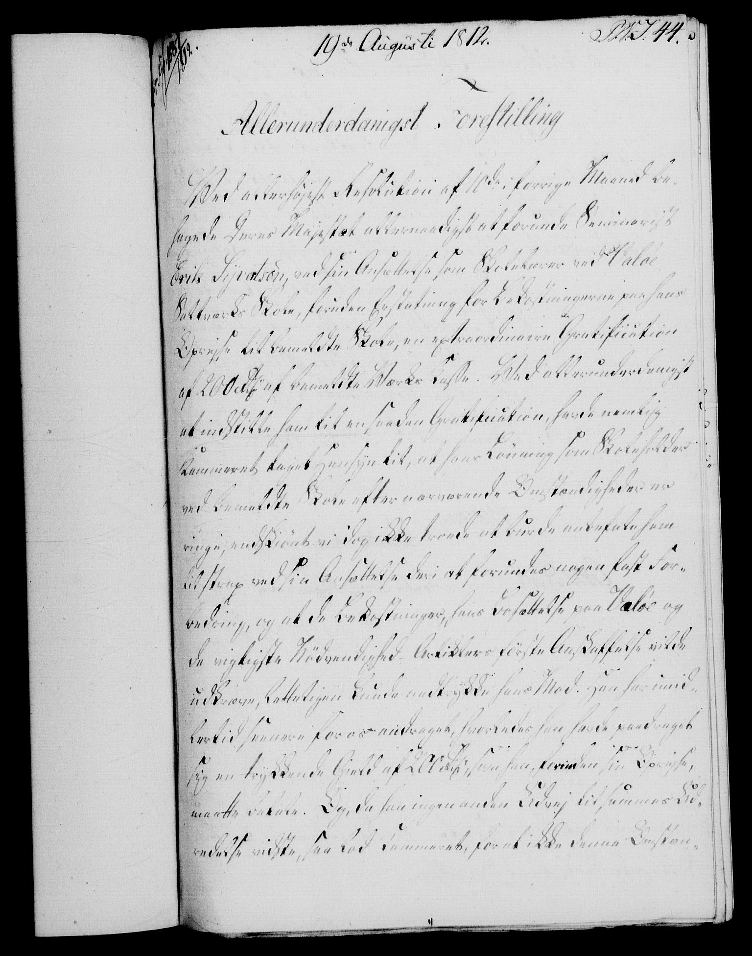 Rentekammeret, Renteskriverkontorene, AV/RA-EA-3115/M/Mf/Mfb/L0010: Relasjons- og resolusjonsprotokoll med register (merket RK 54.16), 1811-1812