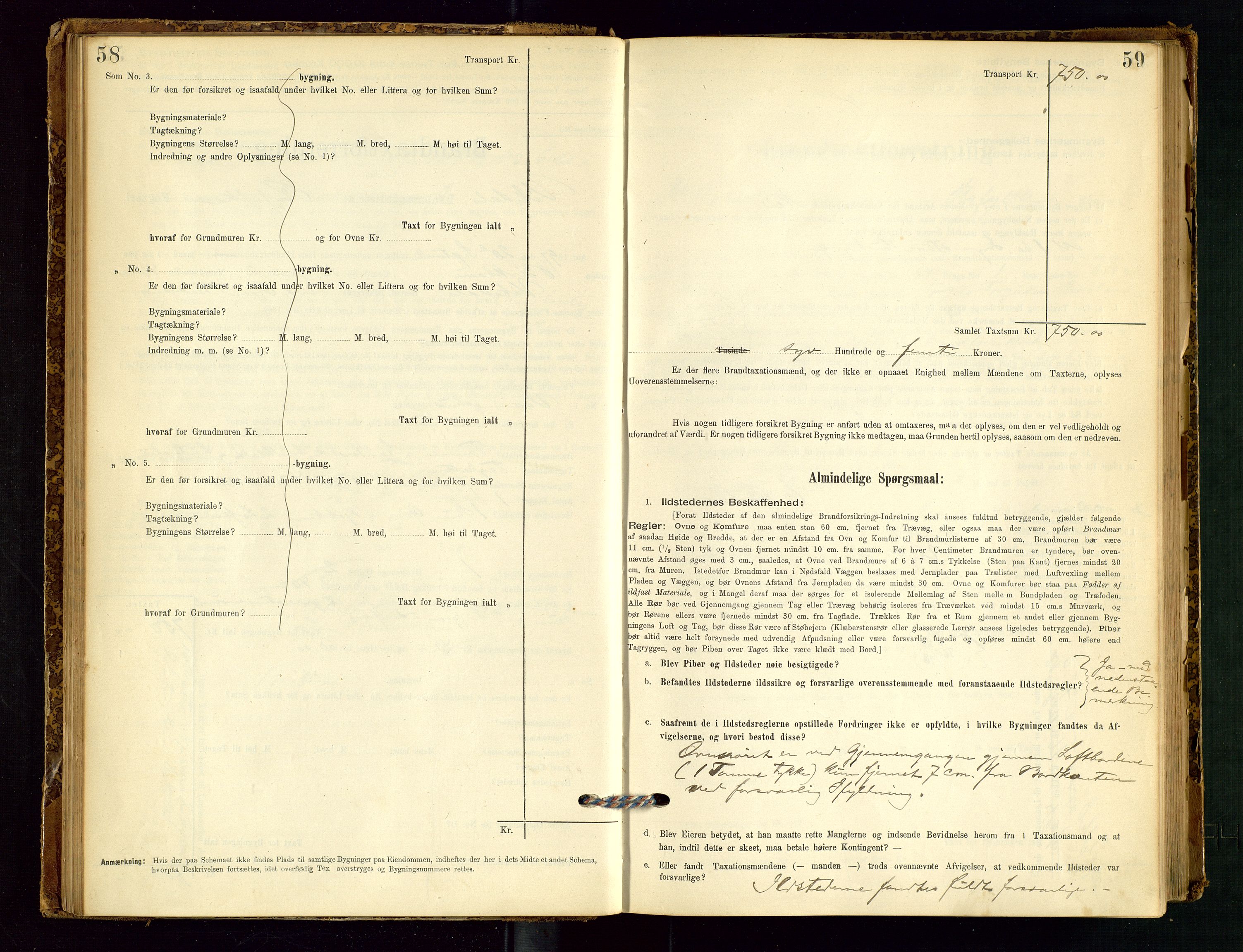 Vikedal lensmannskontor, AV/SAST-A-100179/Gob/L0004: Branntakstprotokoll, 1894-1952, p. 58-59