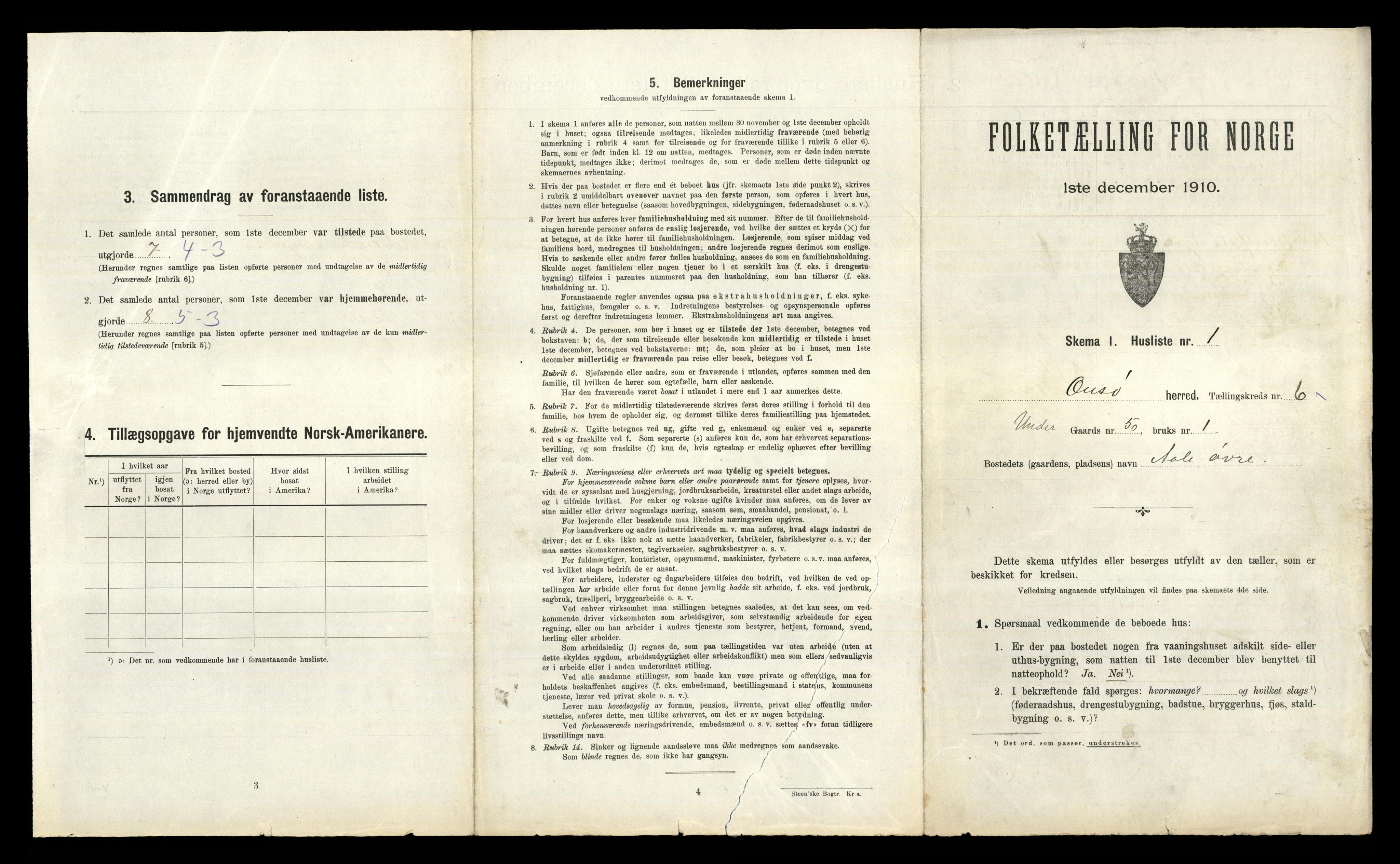 RA, 1910 census for Onsøy, 1910, p. 1257