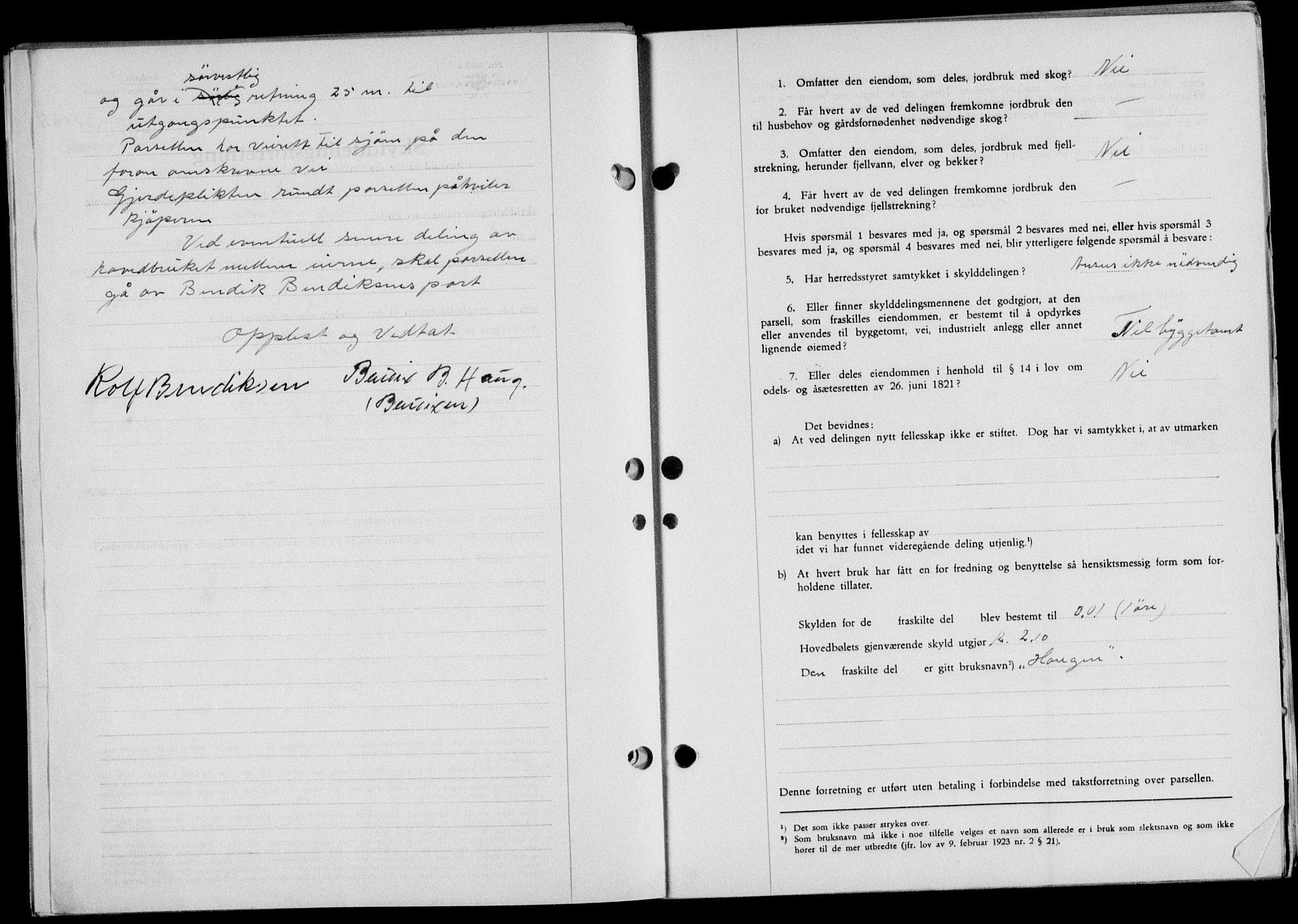 Lofoten sorenskriveri, SAT/A-0017/1/2/2C/L0025a: Mortgage book no. 25a, 1950-1951, Diary no: : 161/1951