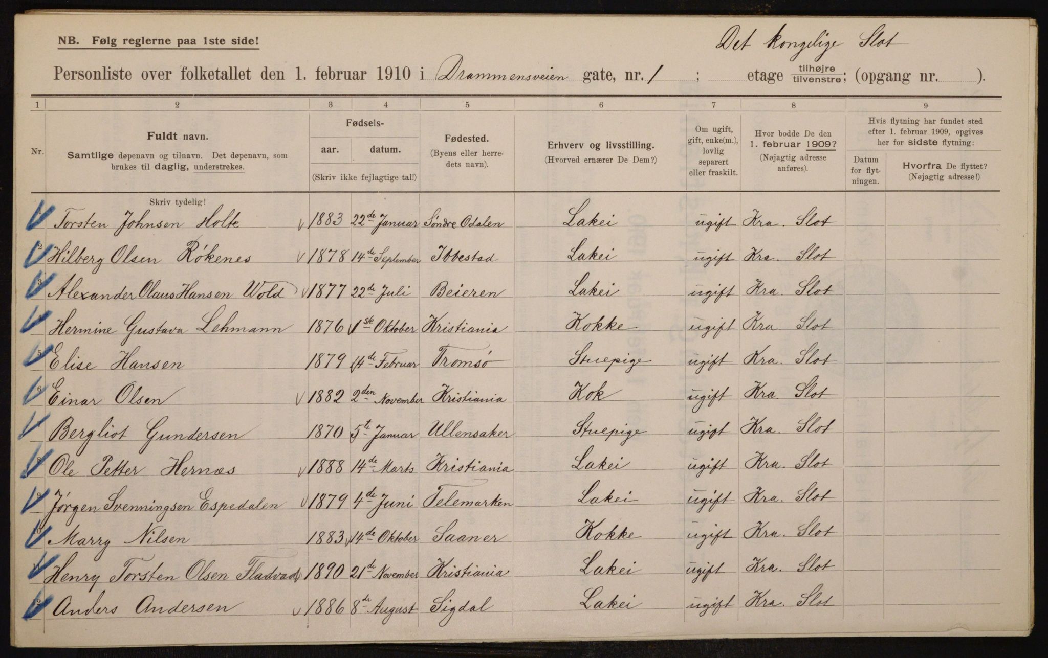 OBA, Municipal Census 1910 for Kristiania, 1910, p. 15544