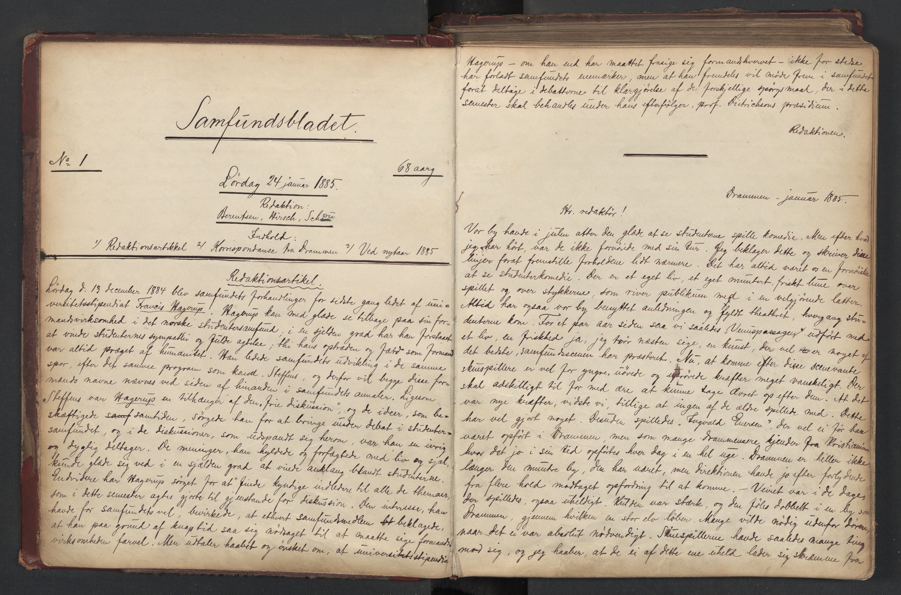 Det Norske Studentersamfund, AV/RA-PA-1322/X/Xa/L0012/0002: -- / Samfundsbladet, 1884-1887, p. 8