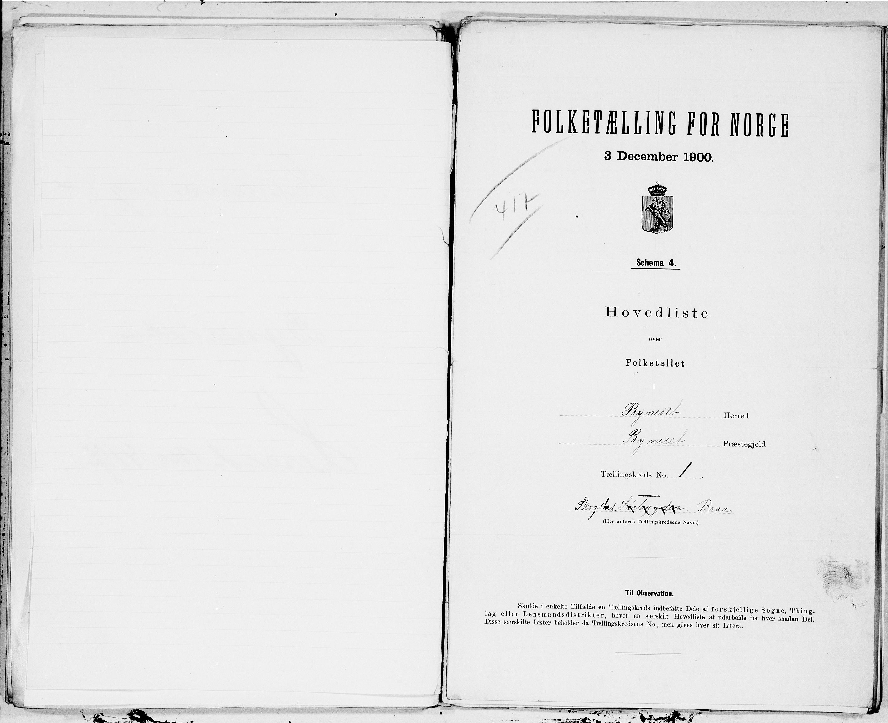 SAT, 1900 census for Byneset, 1900, p. 2