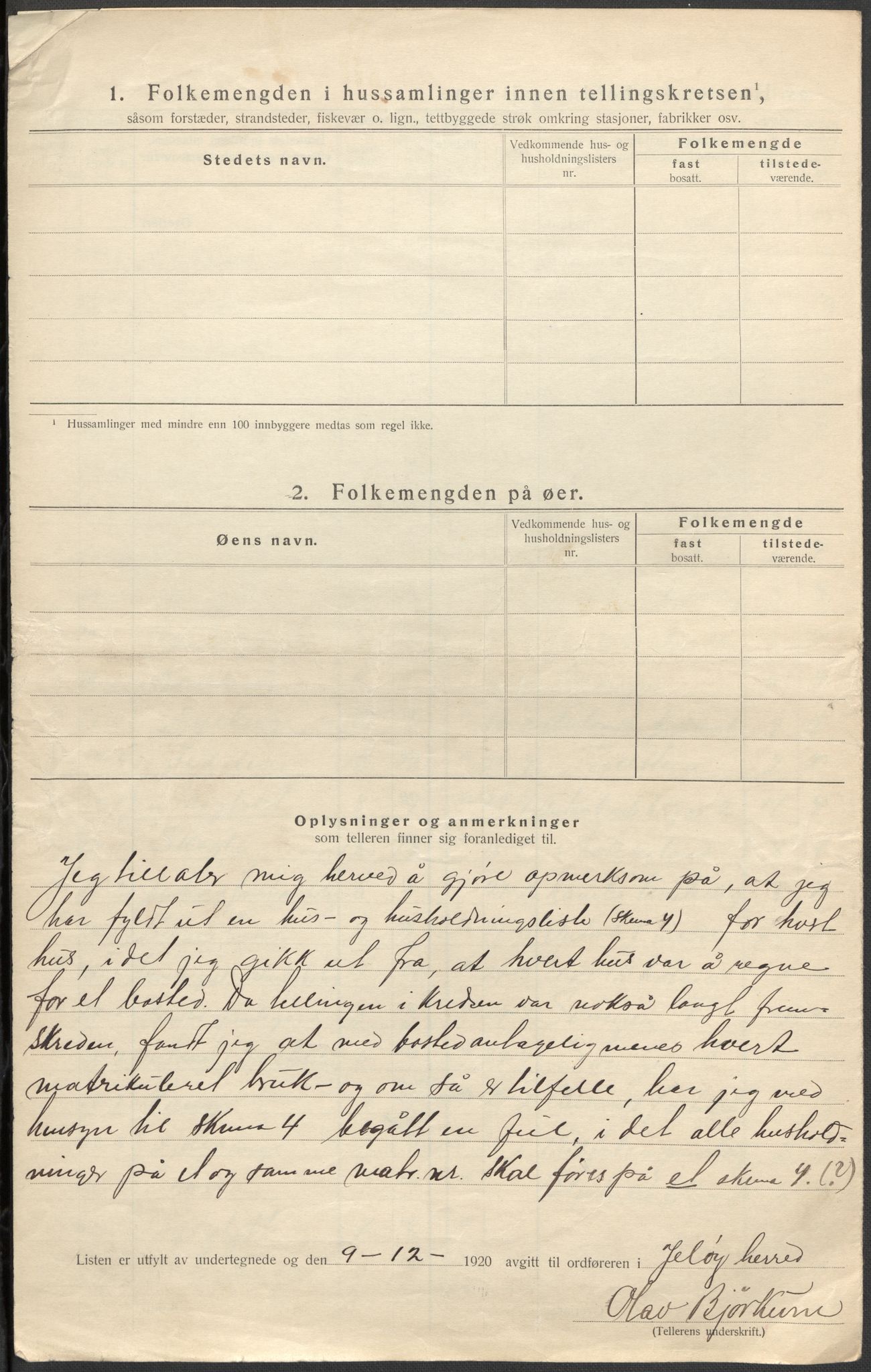 SAO, 1920 census for Moss land district, 1920, p. 23