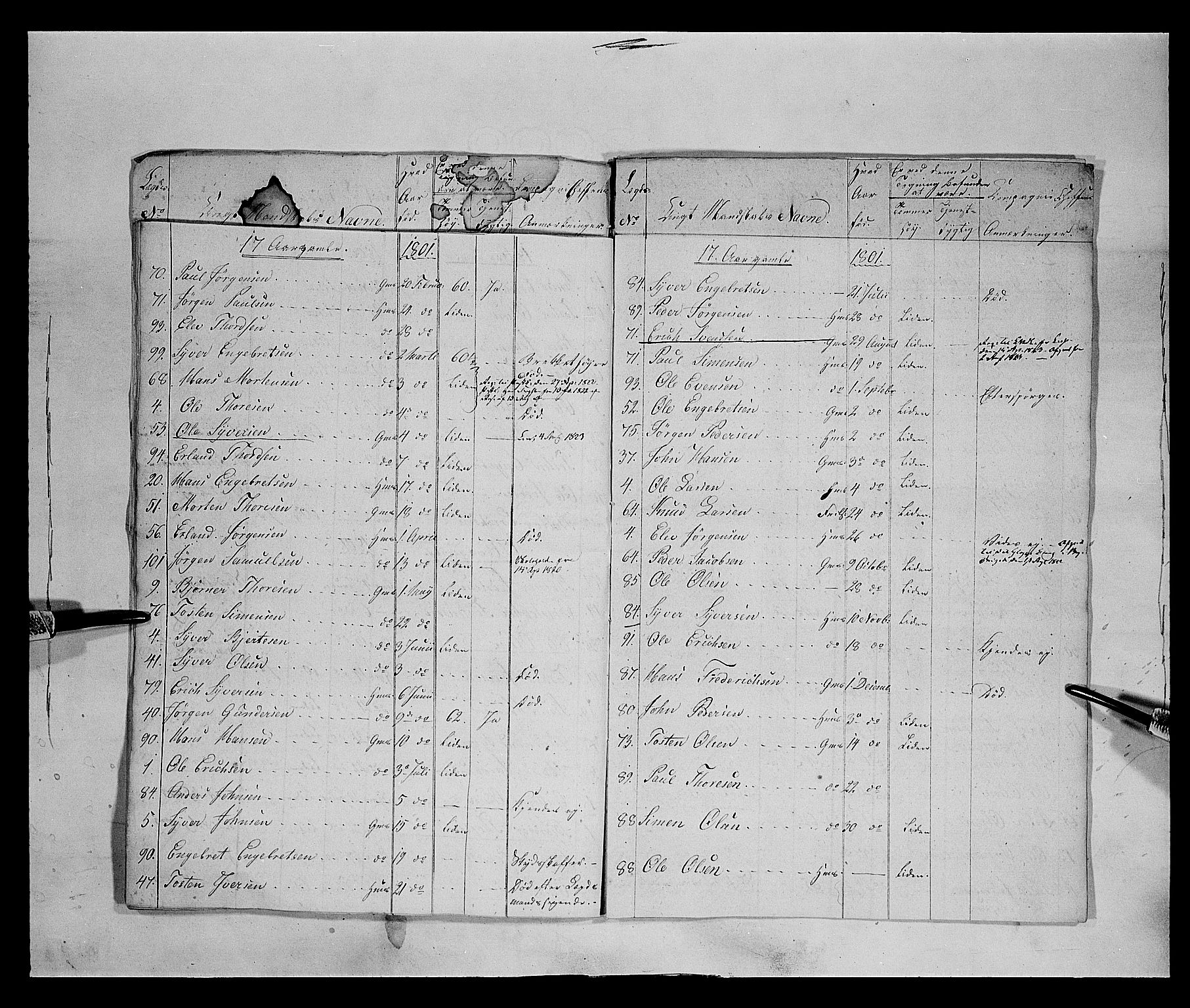 Fylkesmannen i Oppland, AV/SAH-FYO-002/1/K/Ka/L1152: Gudbrandsdalen nasjonale musketérkorps - Lesjeske kompani, 1818-1860, p. 11