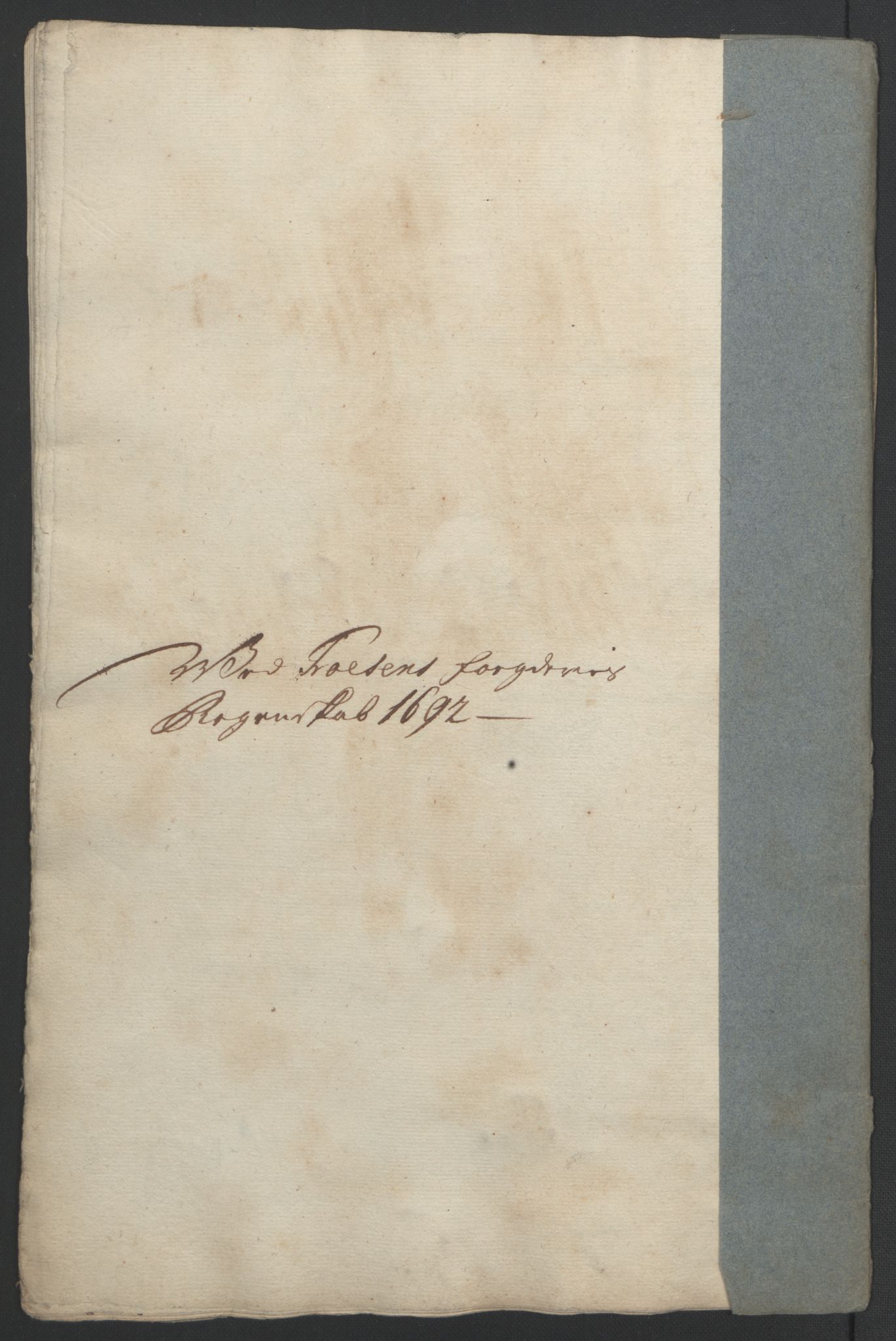 Rentekammeret inntil 1814, Reviderte regnskaper, Fogderegnskap, RA/EA-4092/R57/L3849: Fogderegnskap Fosen, 1692-1693, p. 106