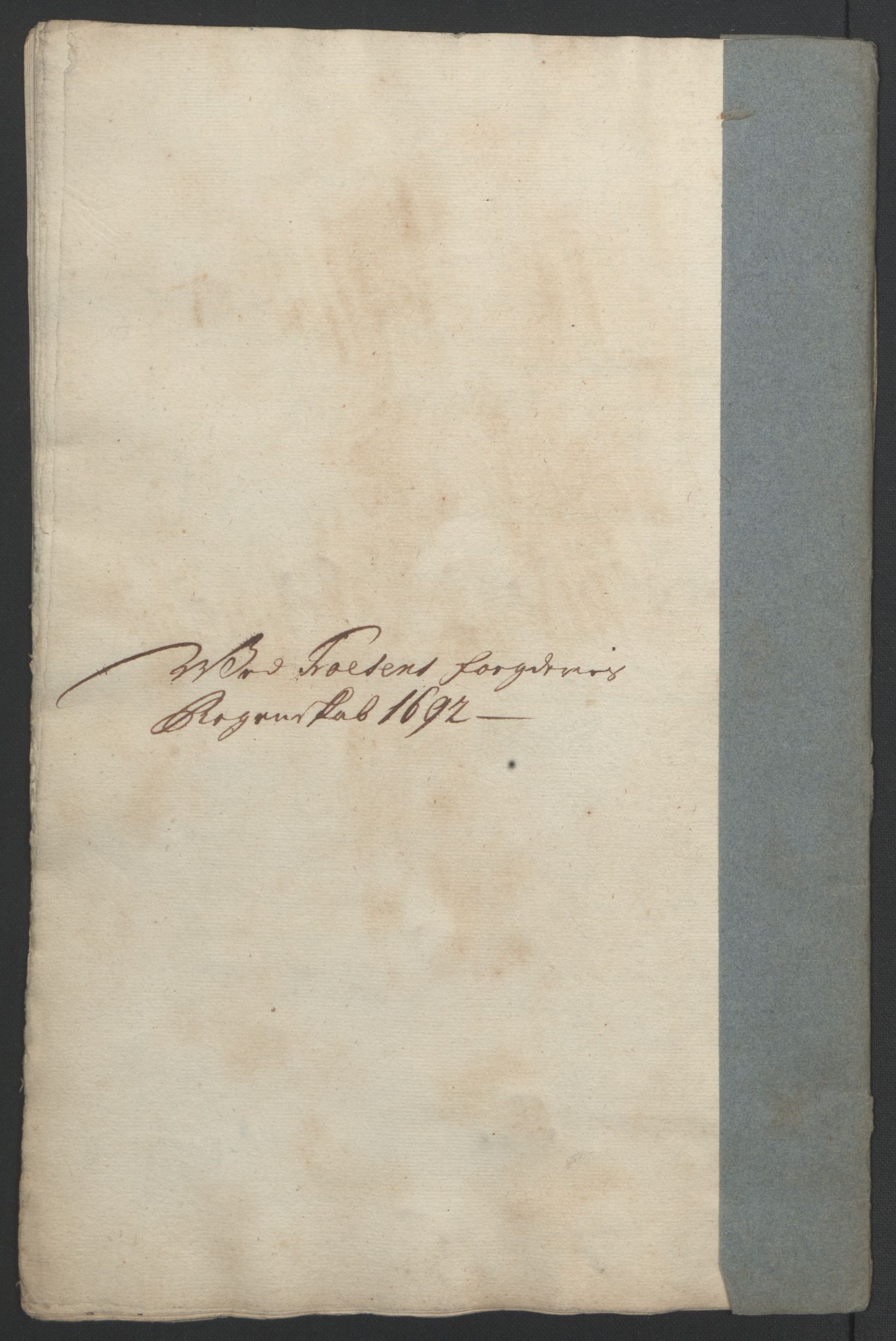 Rentekammeret inntil 1814, Reviderte regnskaper, Fogderegnskap, AV/RA-EA-4092/R57/L3849: Fogderegnskap Fosen, 1692-1693, p. 106