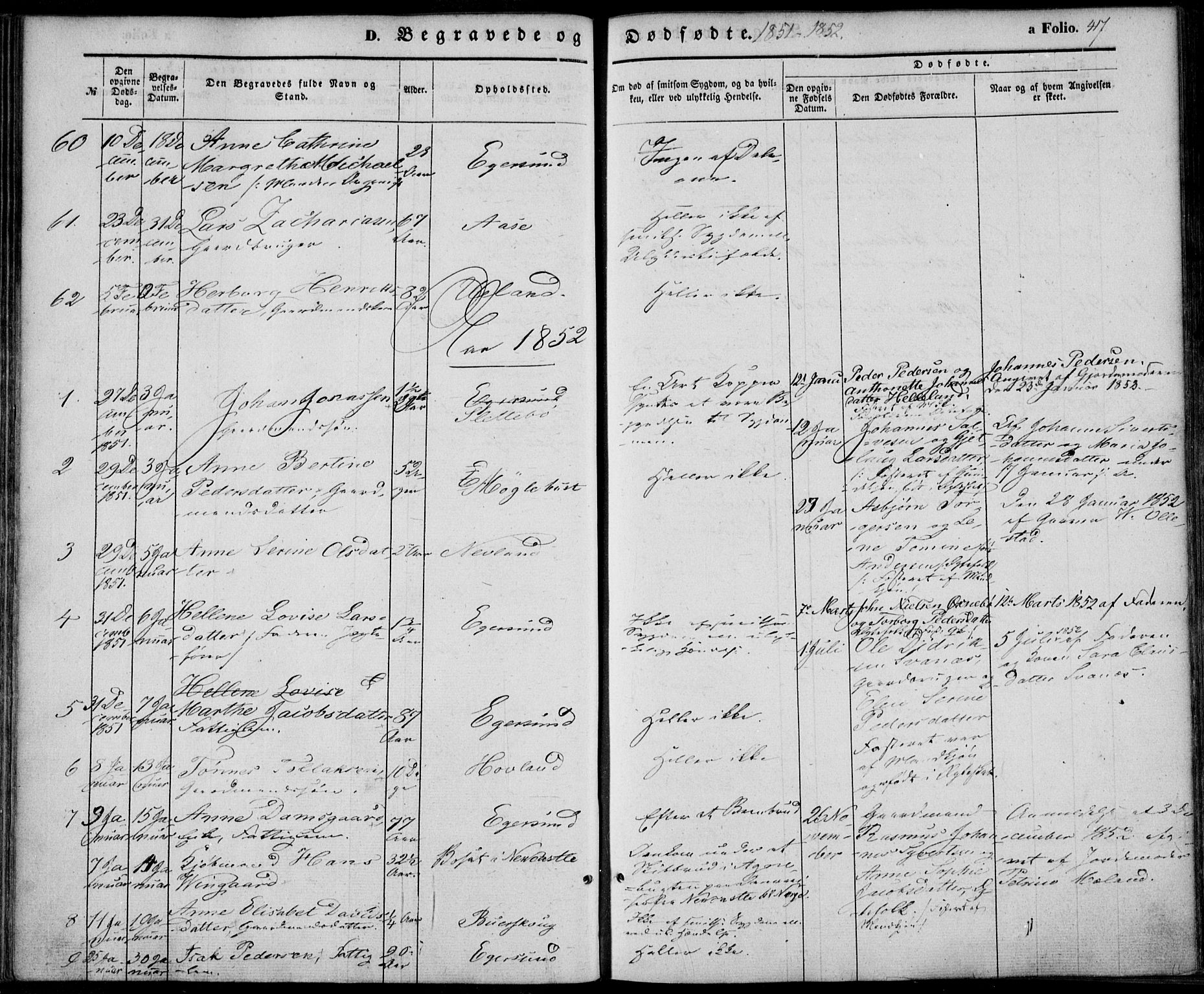 Eigersund sokneprestkontor, SAST/A-101807/S08/L0013: Parish register (official) no. A 12.2, 1850-1865, p. 417
