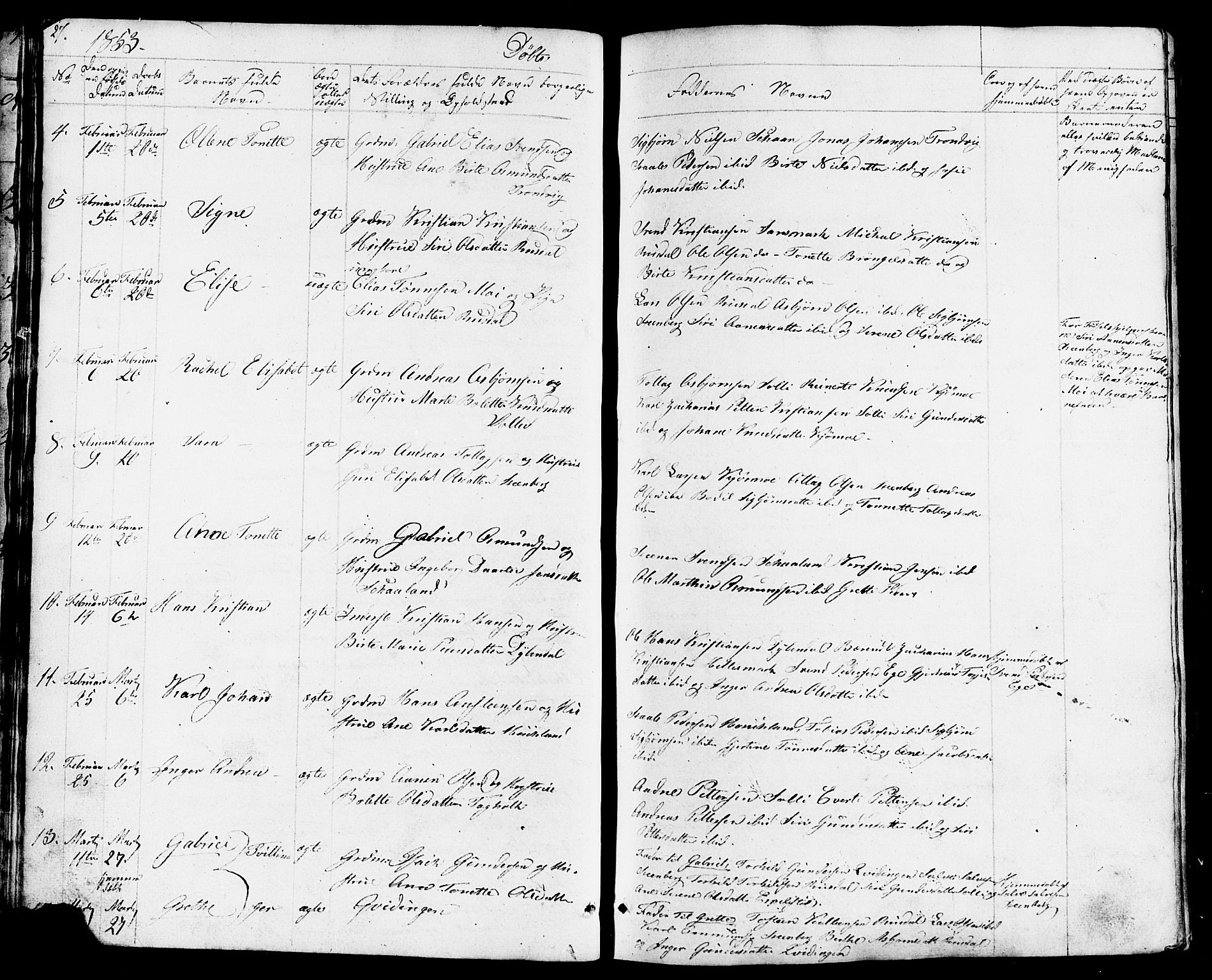 Lund sokneprestkontor, AV/SAST-A-101809/S07/L0003: Parish register (copy) no. B 3, 1848-1885, p. 27