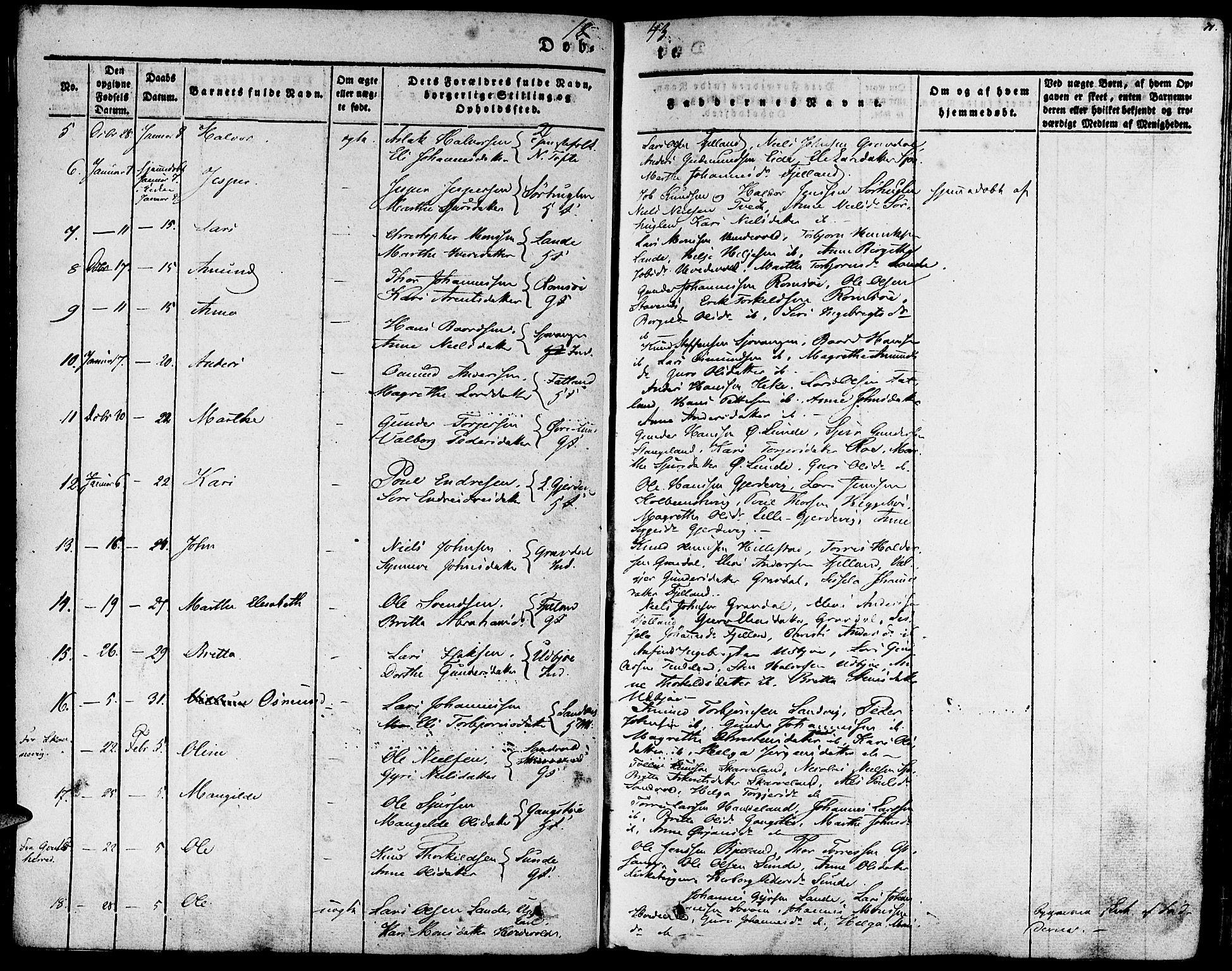 Fjelberg sokneprestembete, AV/SAB-A-75201/H/Haa: Parish register (official) no. A 6, 1835-1851, p. 71