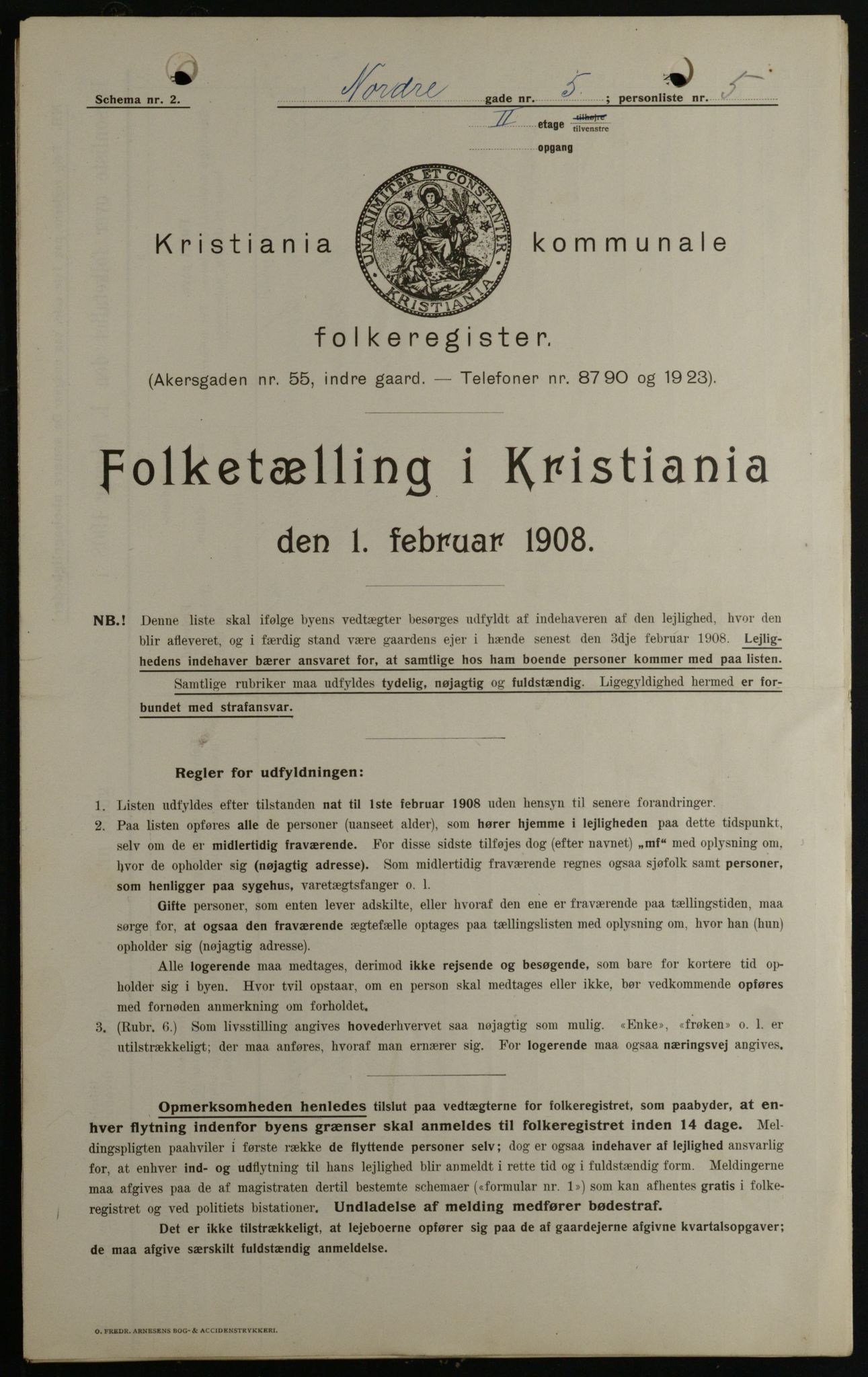 OBA, Municipal Census 1908 for Kristiania, 1908, p. 65636