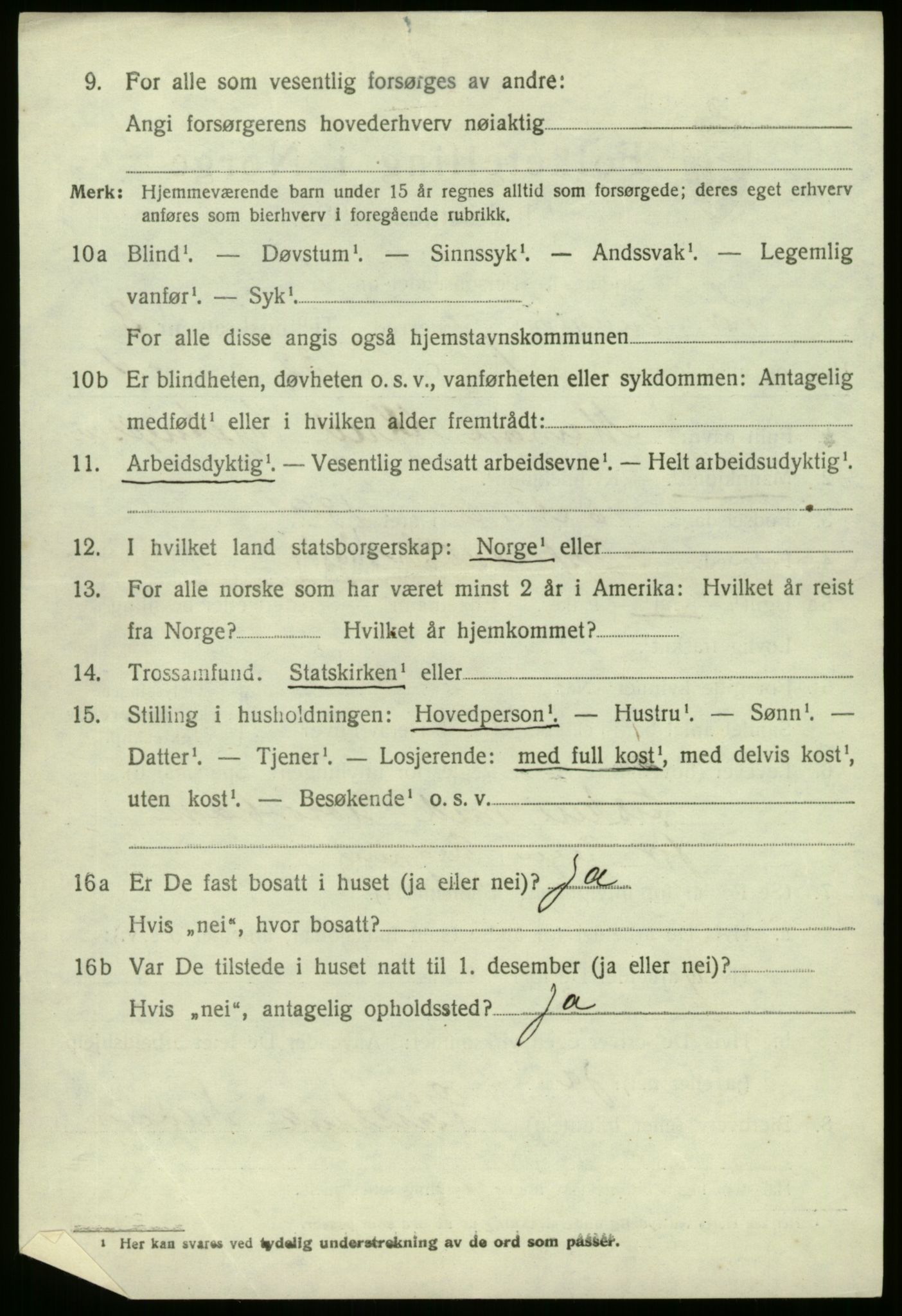 SAB, 1920 census for Sør-Vågsøy, 1920, p. 1503