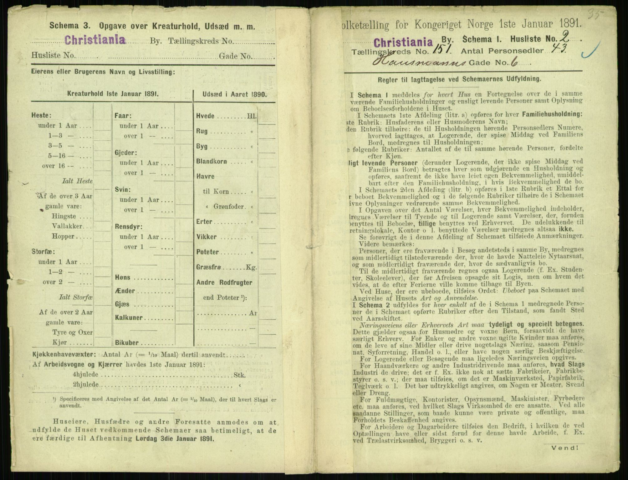 RA, 1891 census for 0301 Kristiania, 1891, p. 84356