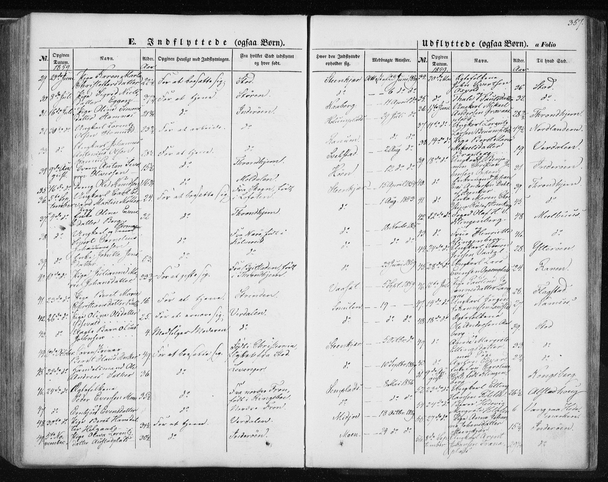 Ministerialprotokoller, klokkerbøker og fødselsregistre - Nord-Trøndelag, AV/SAT-A-1458/735/L0342: Parish register (official) no. 735A07 /1, 1849-1862, p. 357