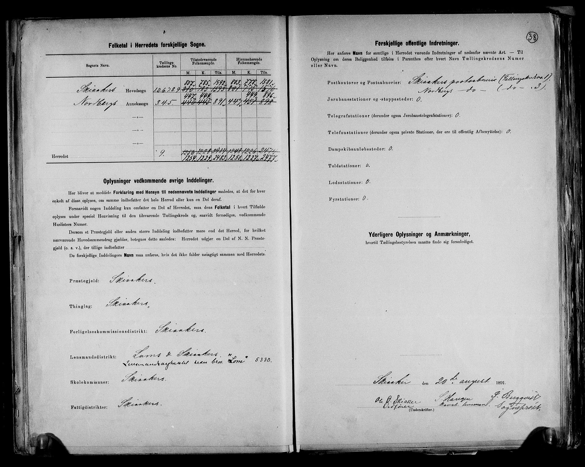 RA, 1891 census for 0513 Skjåk, 1891, p. 3