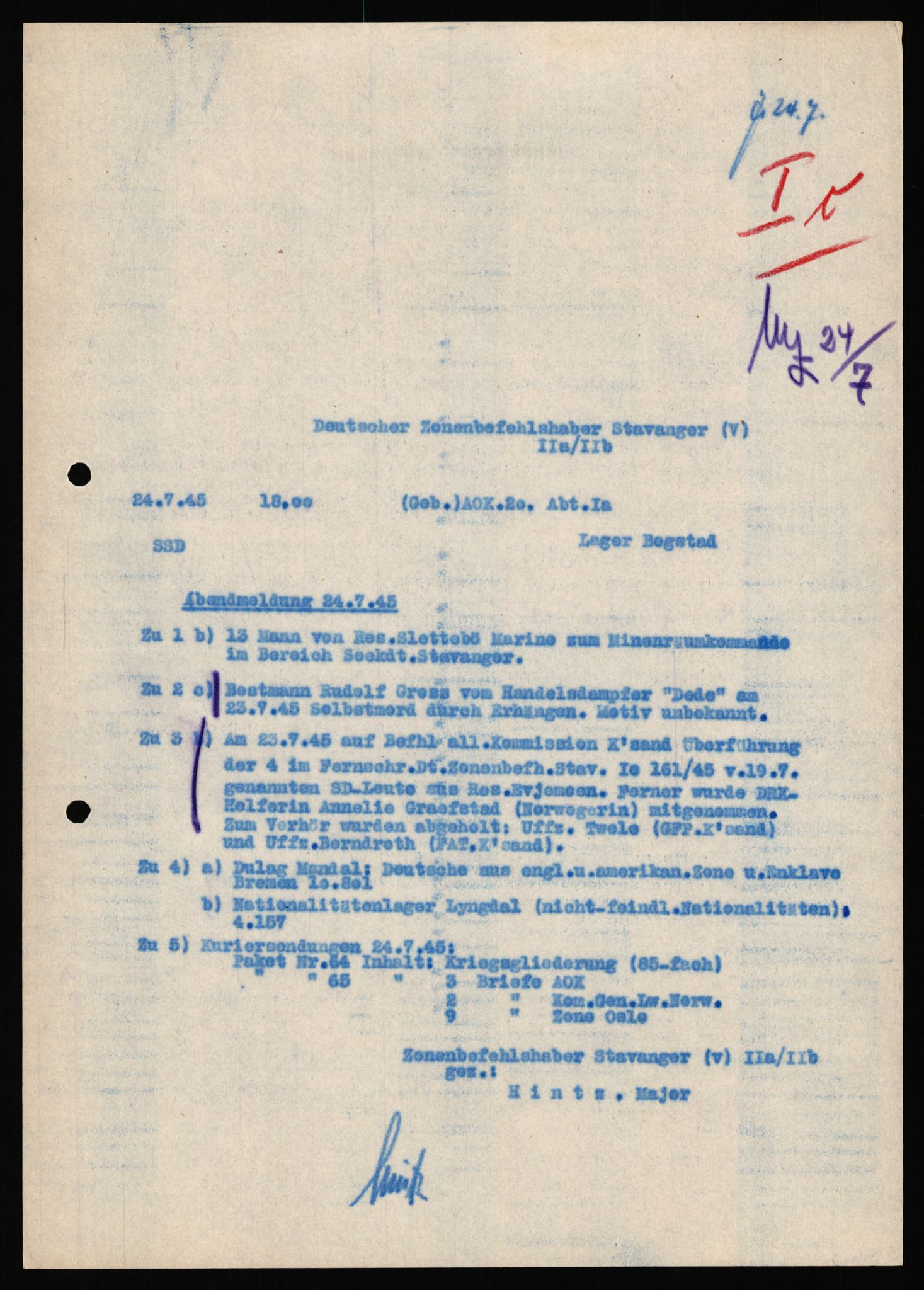 Deutscher Oberbefehlshaber Norwegen (DOBN), AV/RA-RAFA-2197/D/Dl/L0119: DB Zone Stavanger Abt. Ic, 1945, p. 326