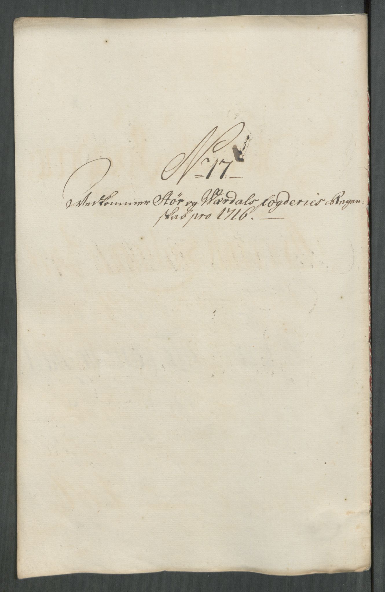 Rentekammeret inntil 1814, Reviderte regnskaper, Fogderegnskap, AV/RA-EA-4092/R62/L4206: Fogderegnskap Stjørdal og Verdal, 1716, p. 193